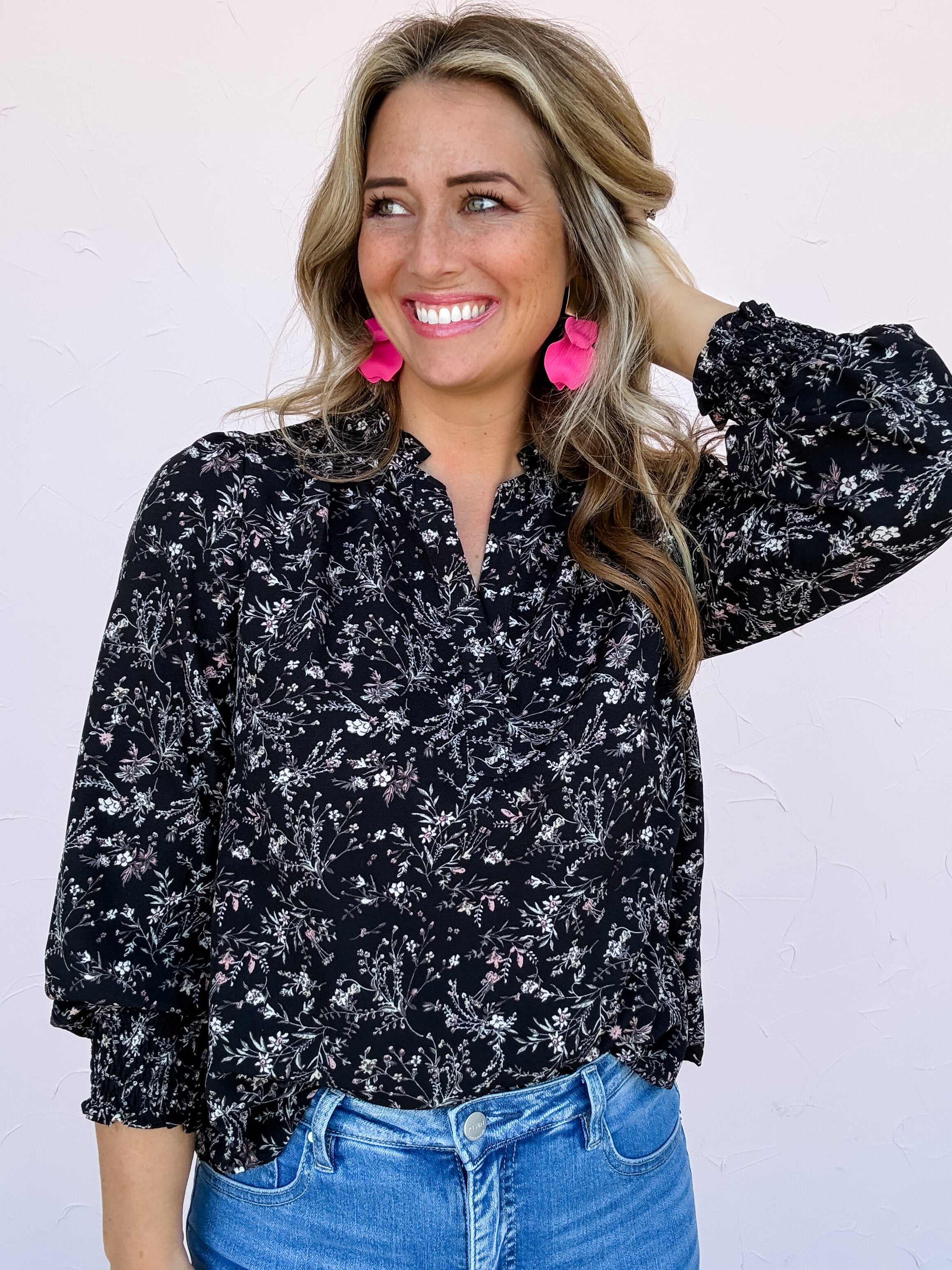 Whispered Blooms Top