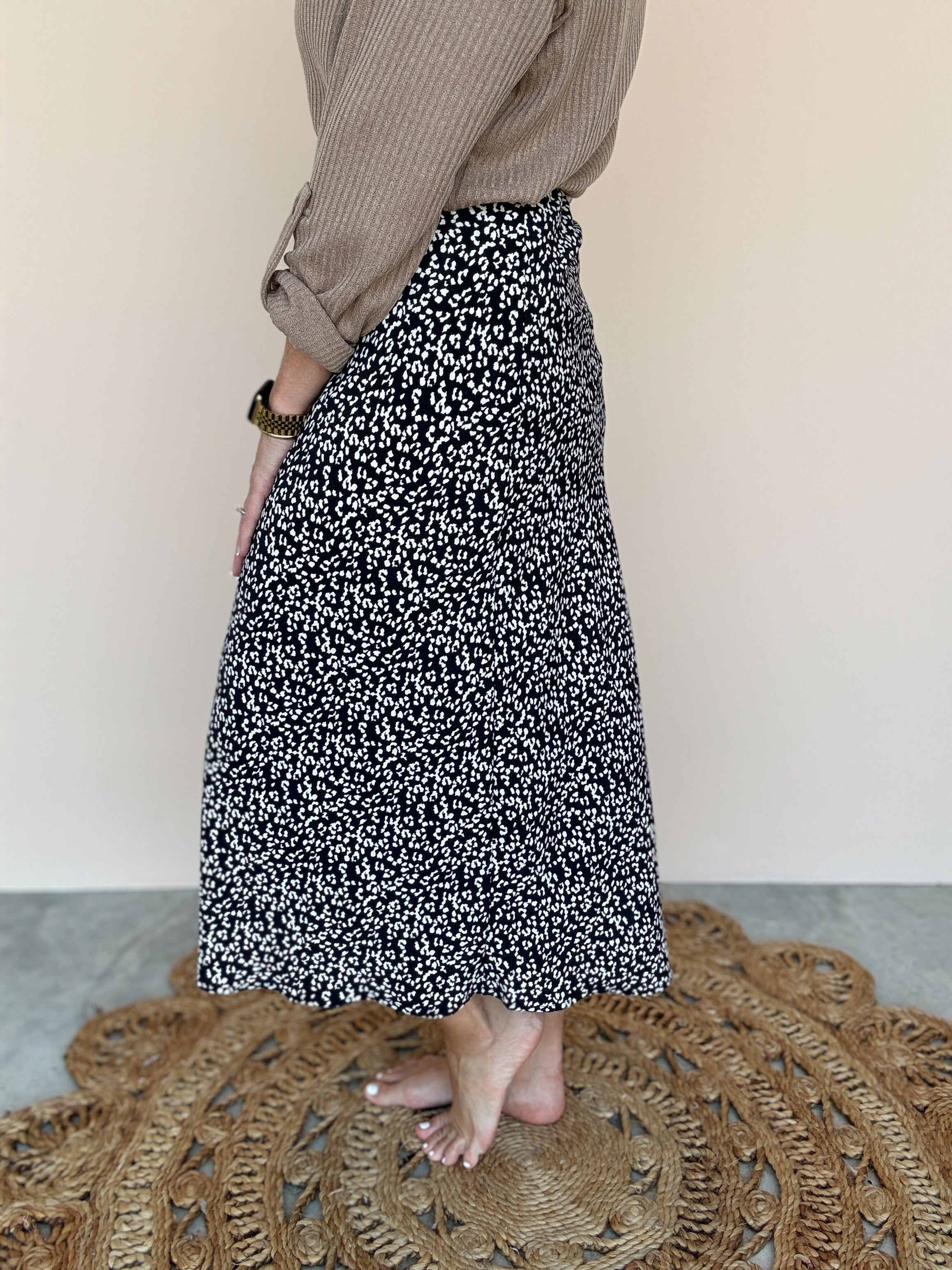 Midnight Moon Midi Skirt