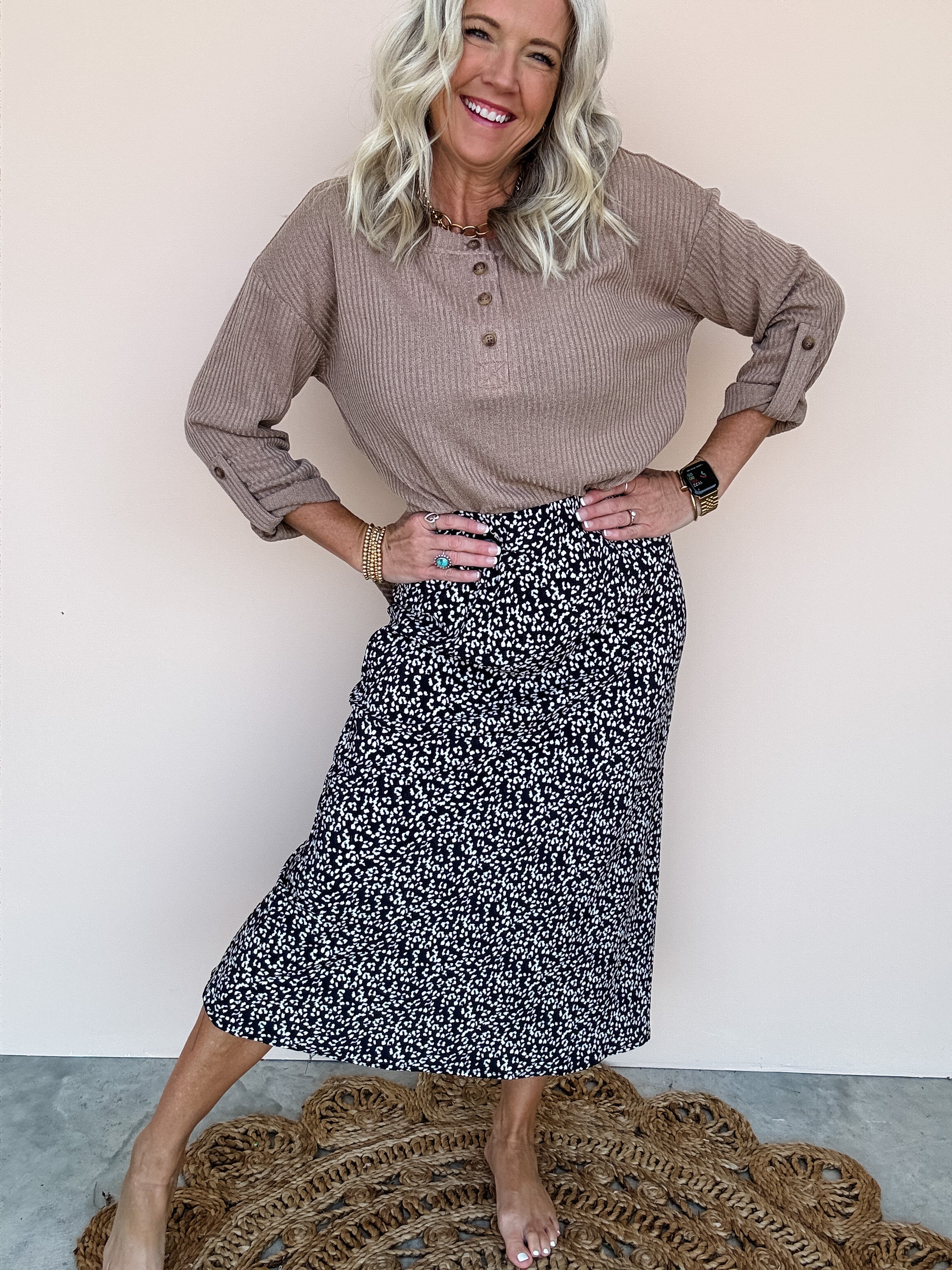 Midnight Moon Midi Skirt