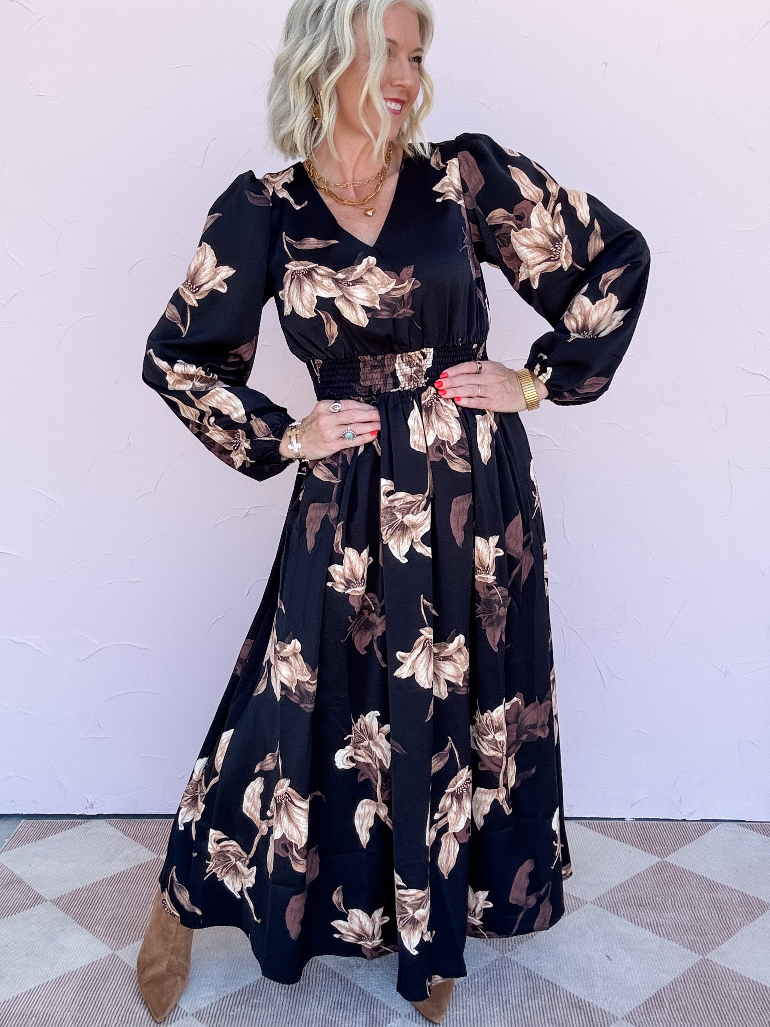 Golden Noir Dress