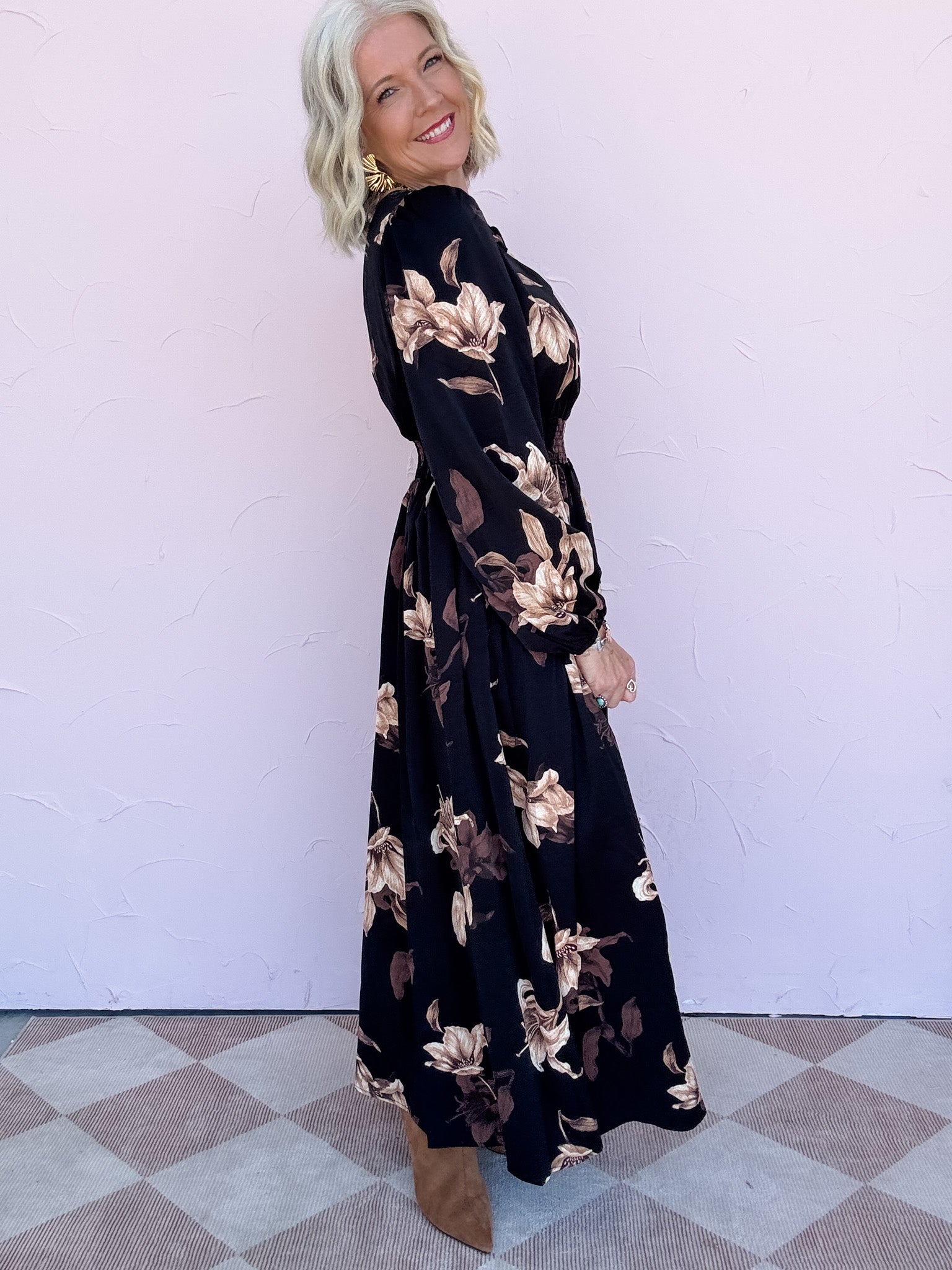 Golden Noir Dress