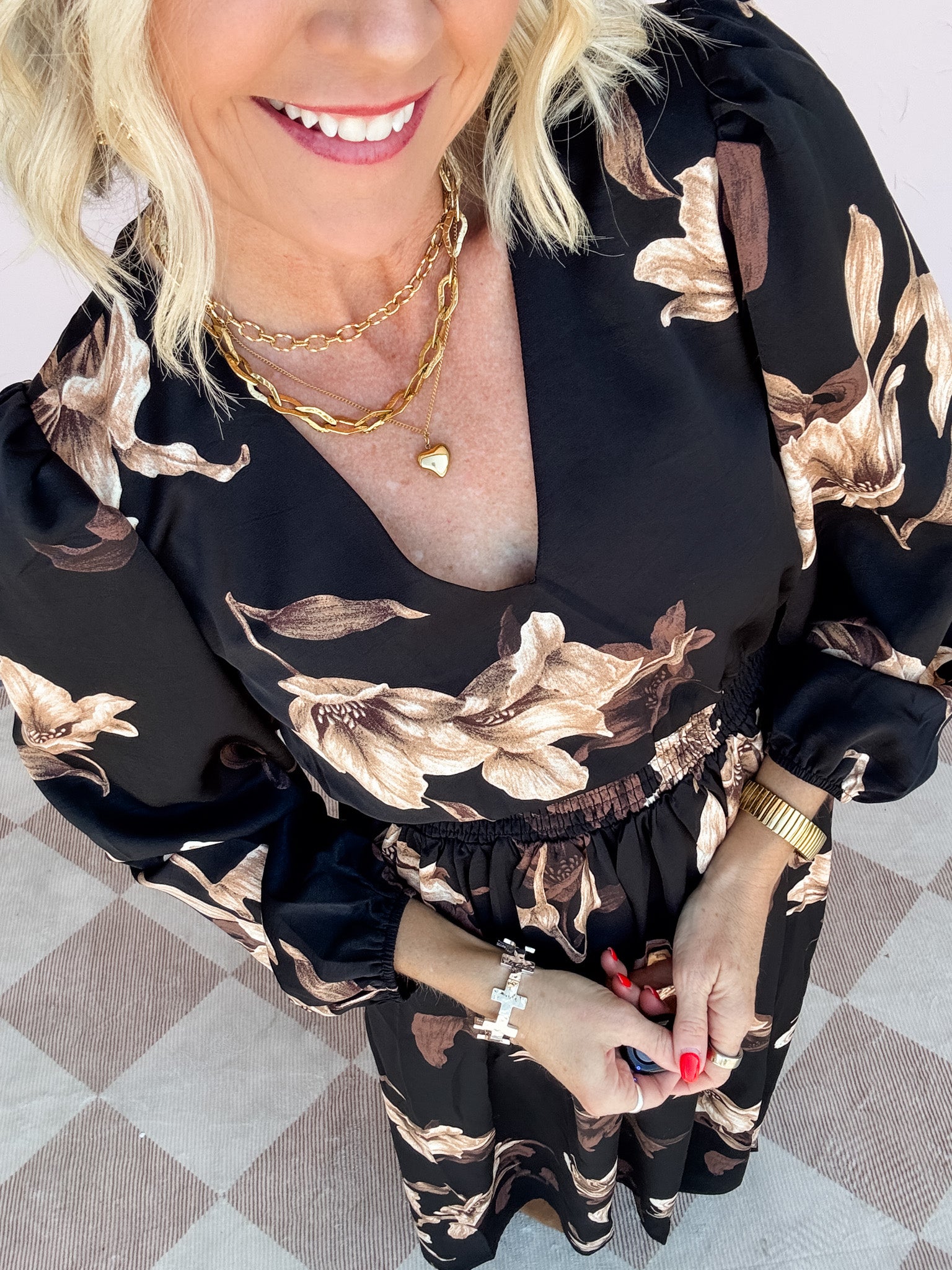 Golden Noir Dress