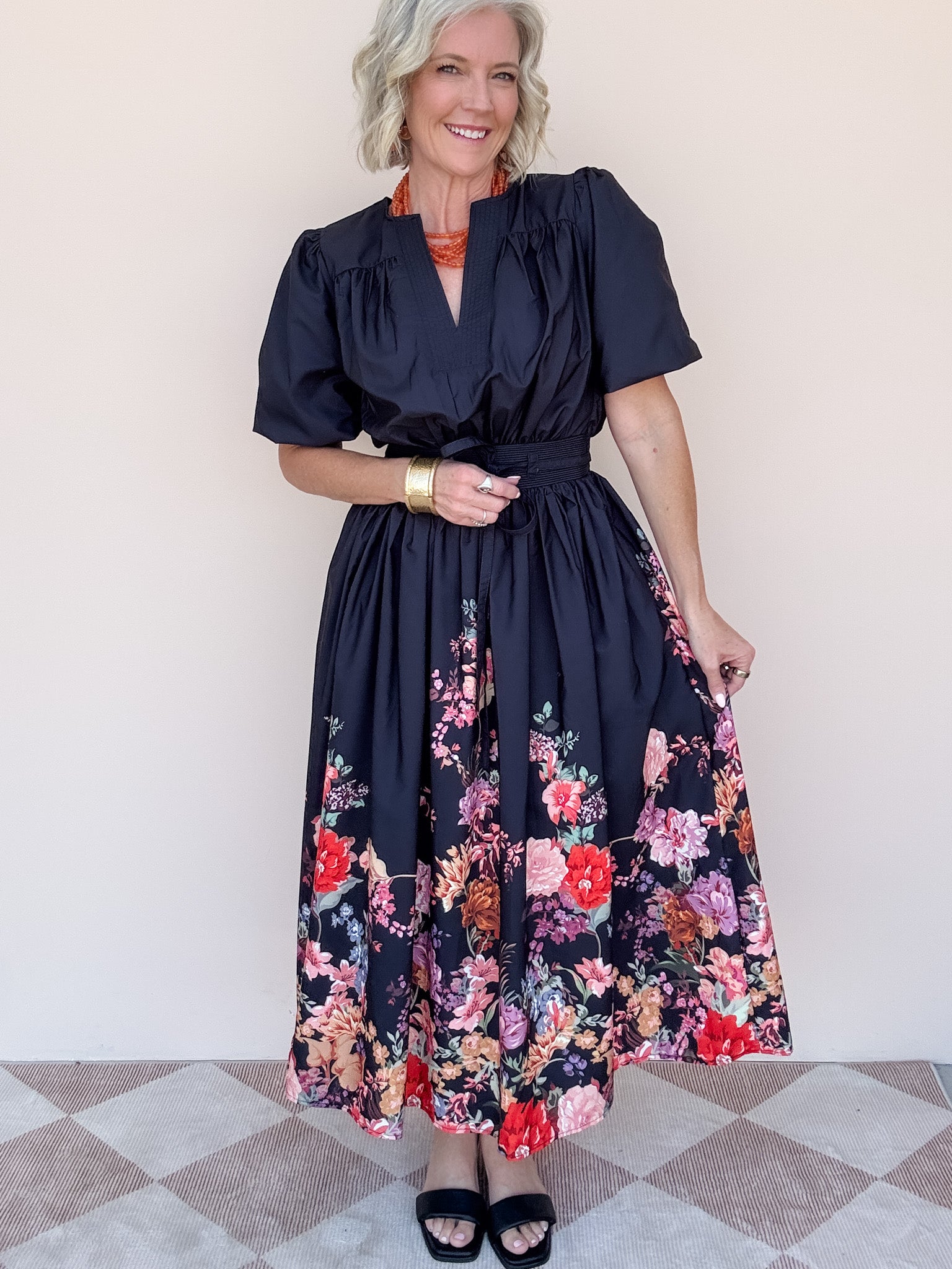 Flora Noir Dress