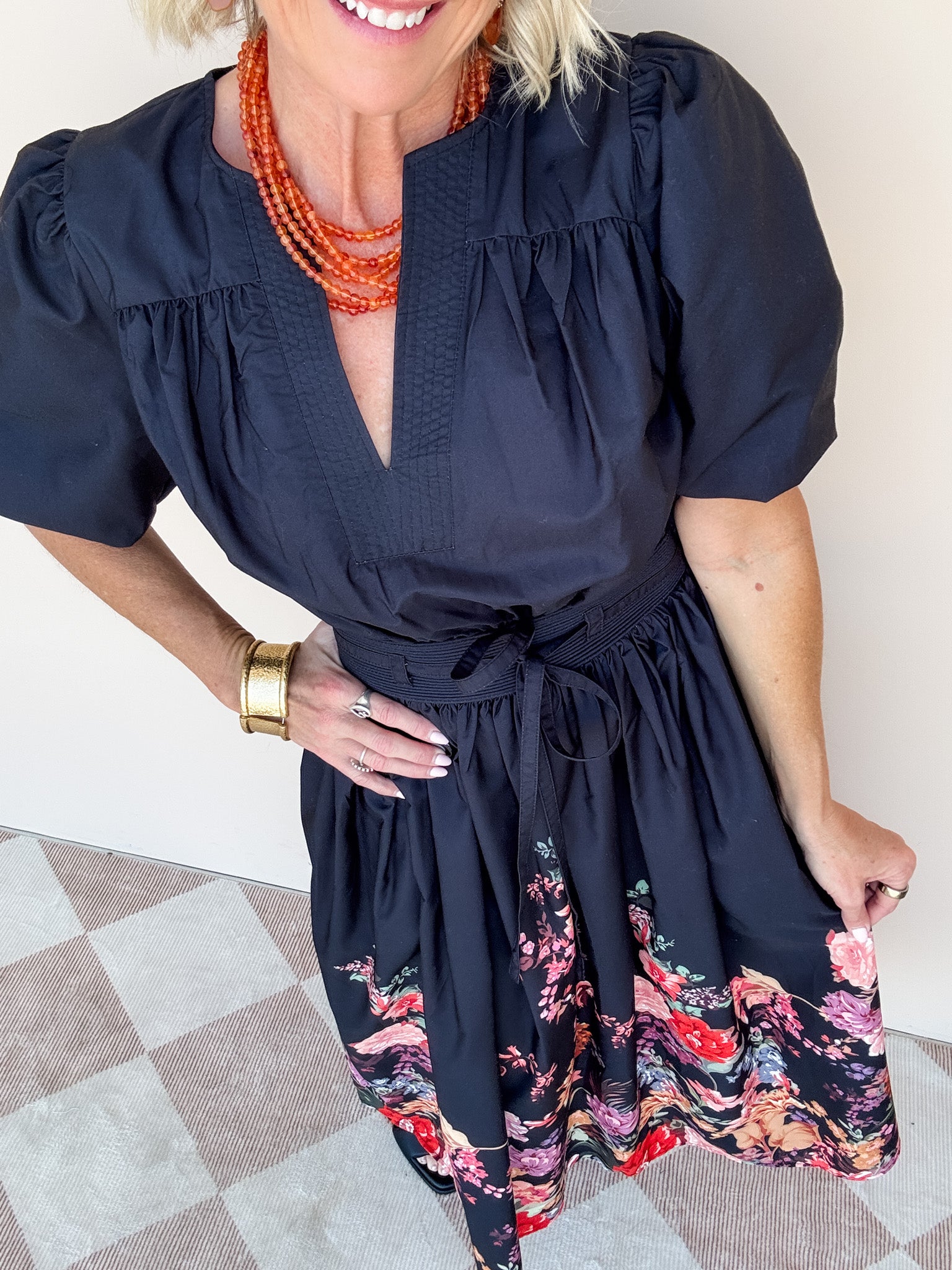Flora Noir Dress