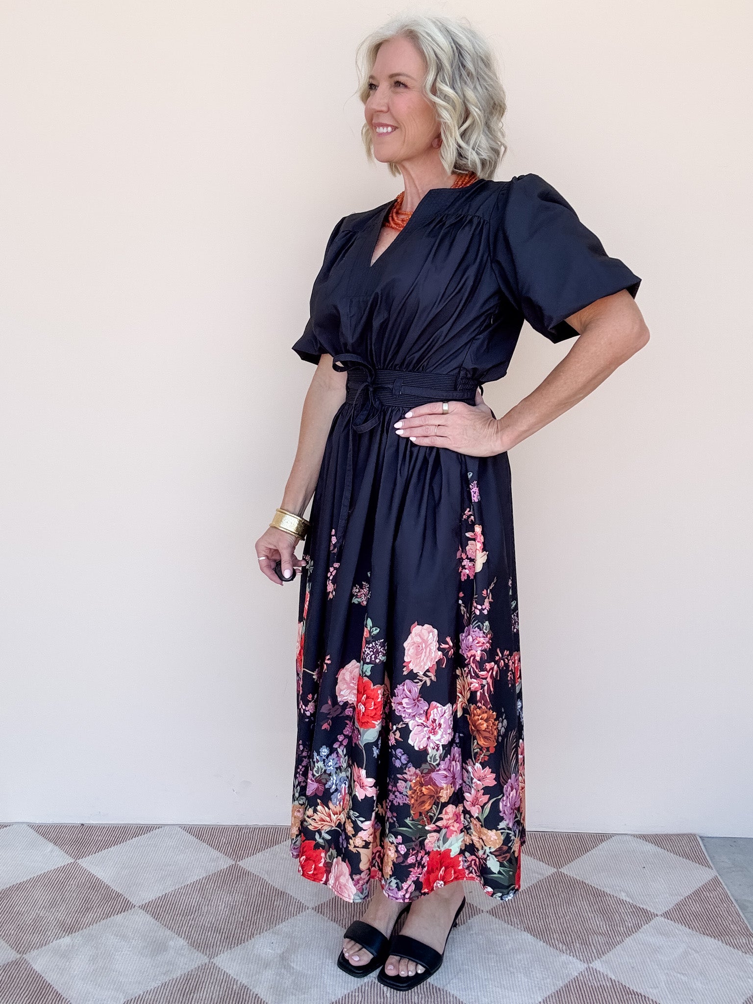 Flora Noir Dress