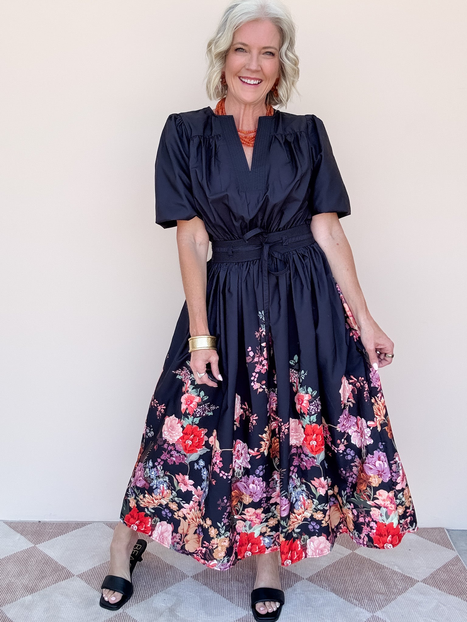Flora Noir Dress