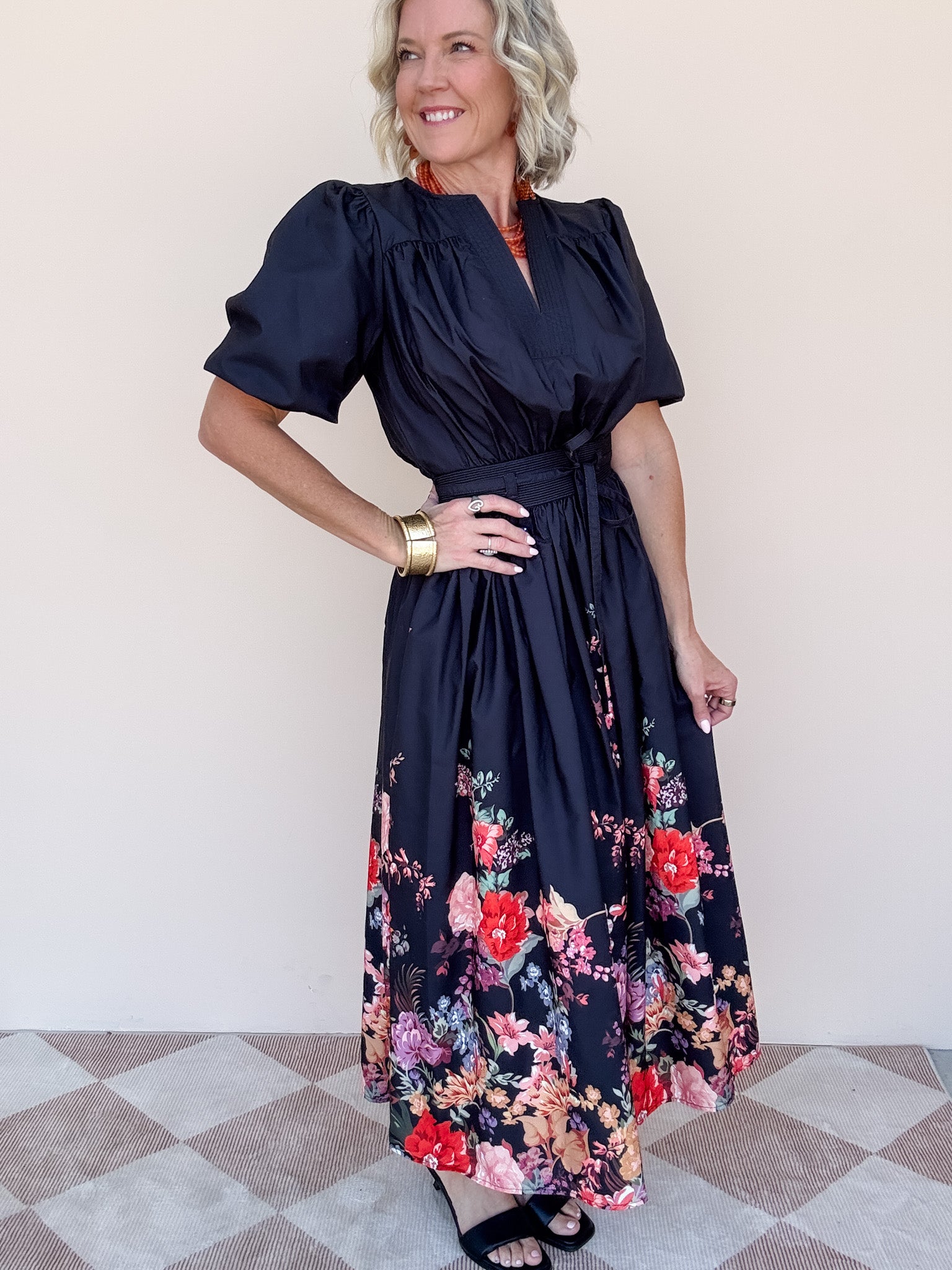 Flora Noir Dress