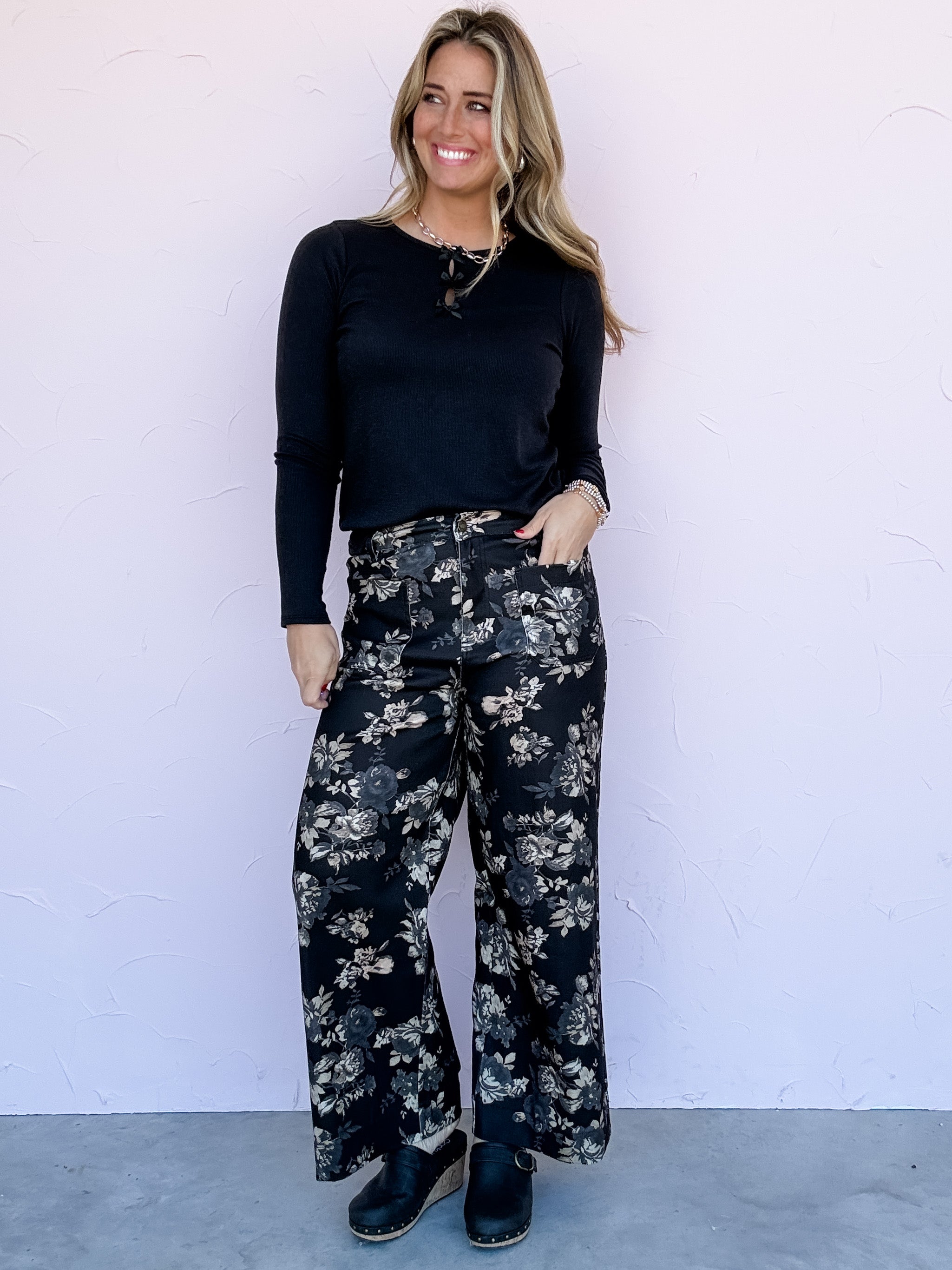 Wild Rose Wide Leg Pants