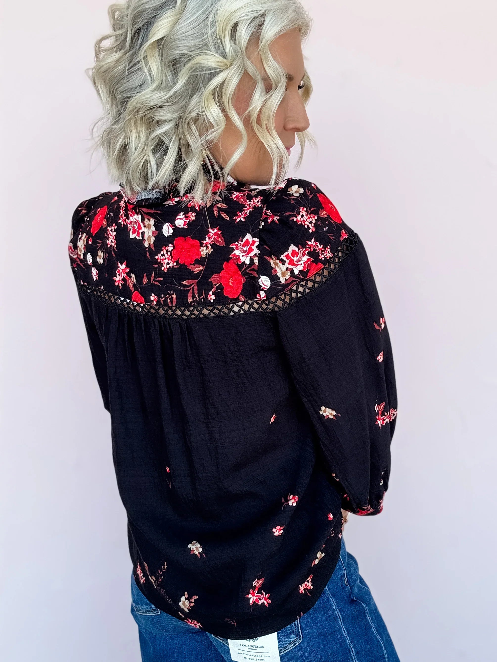 Flowers In Your Heart Top- FINAL SALE