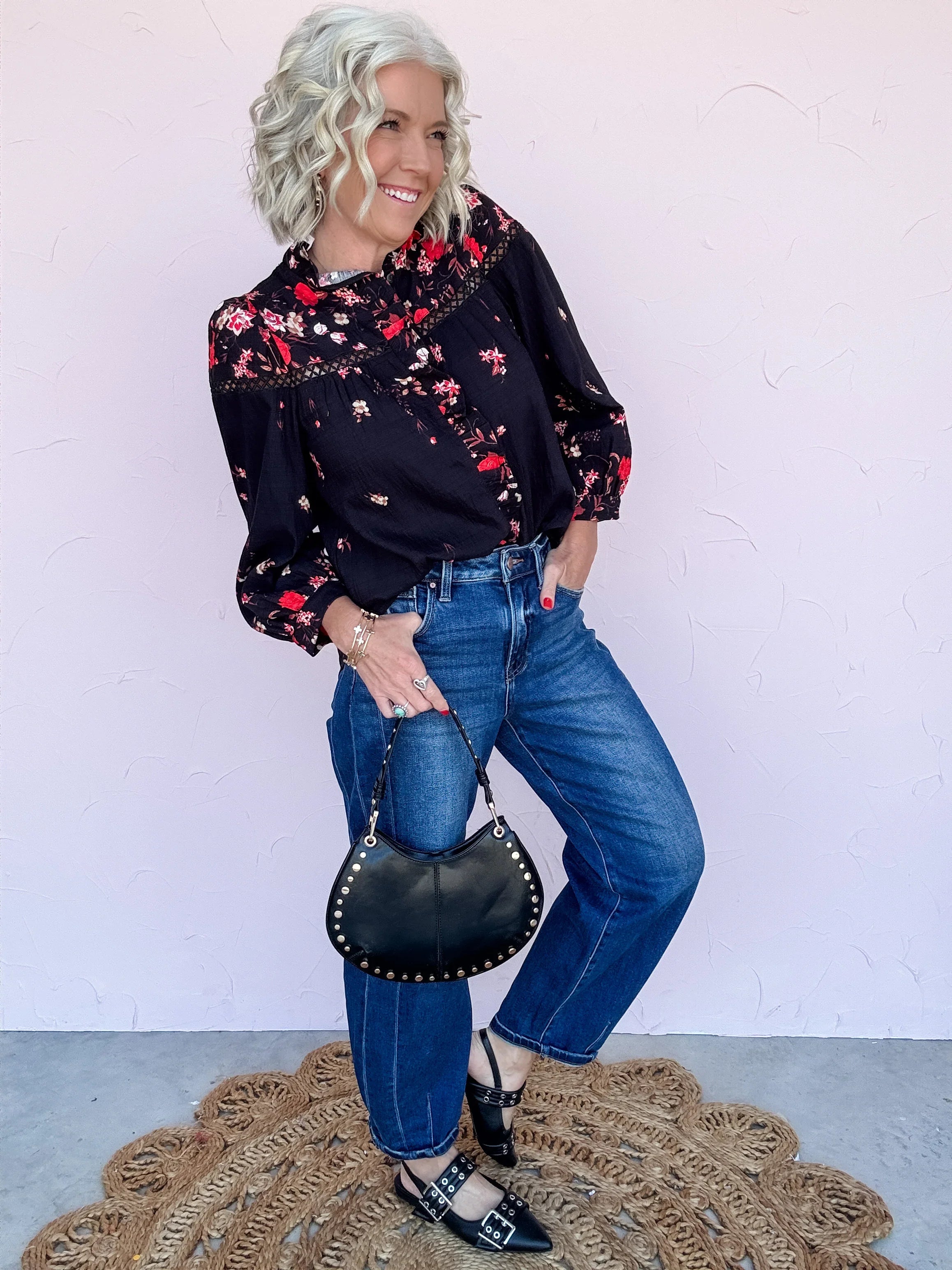 Flowers In Your Heart Top- FINAL SALE