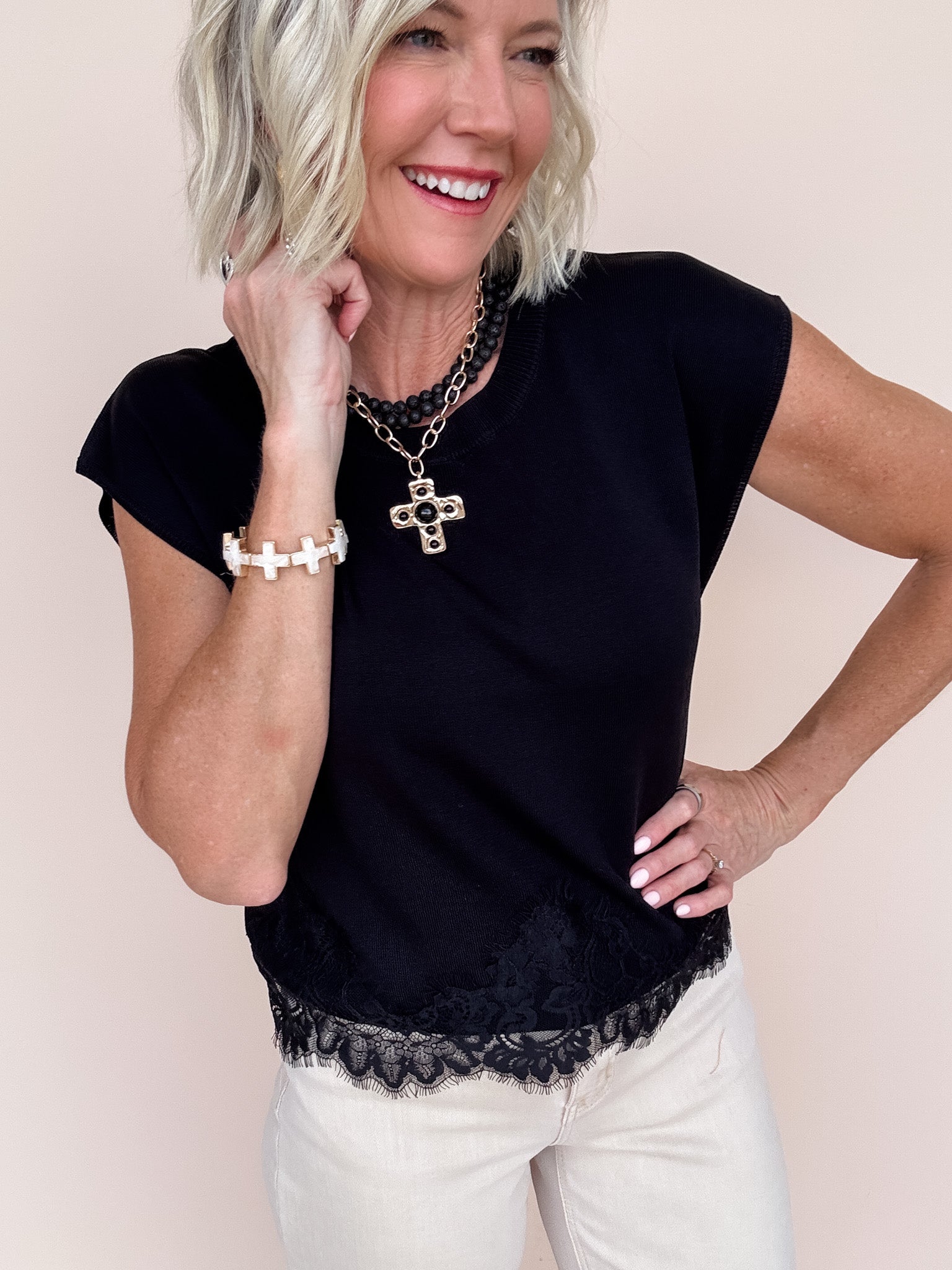 Pretty Edge Top | Black