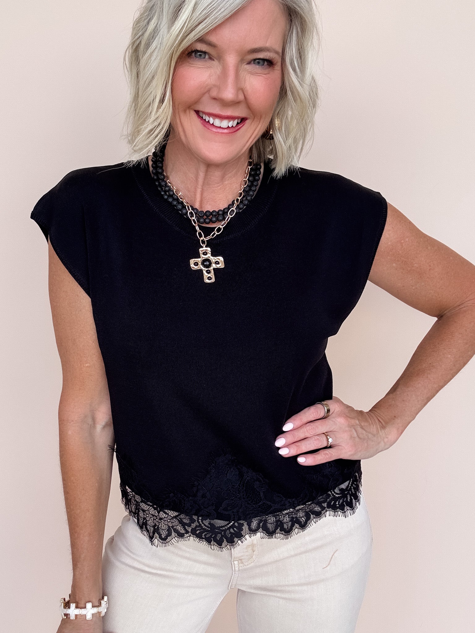 Pretty Edge Top | Black
