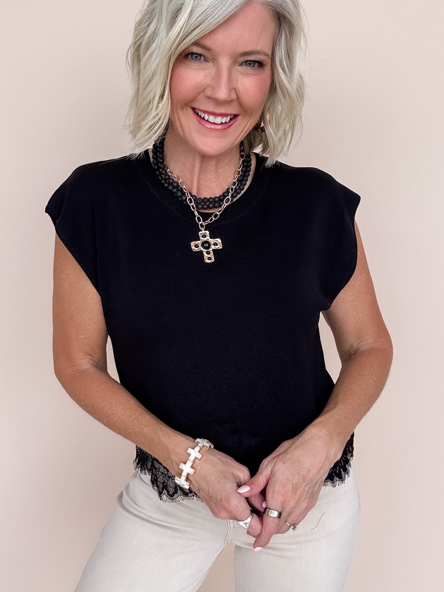 Pretty Edge Top | Black