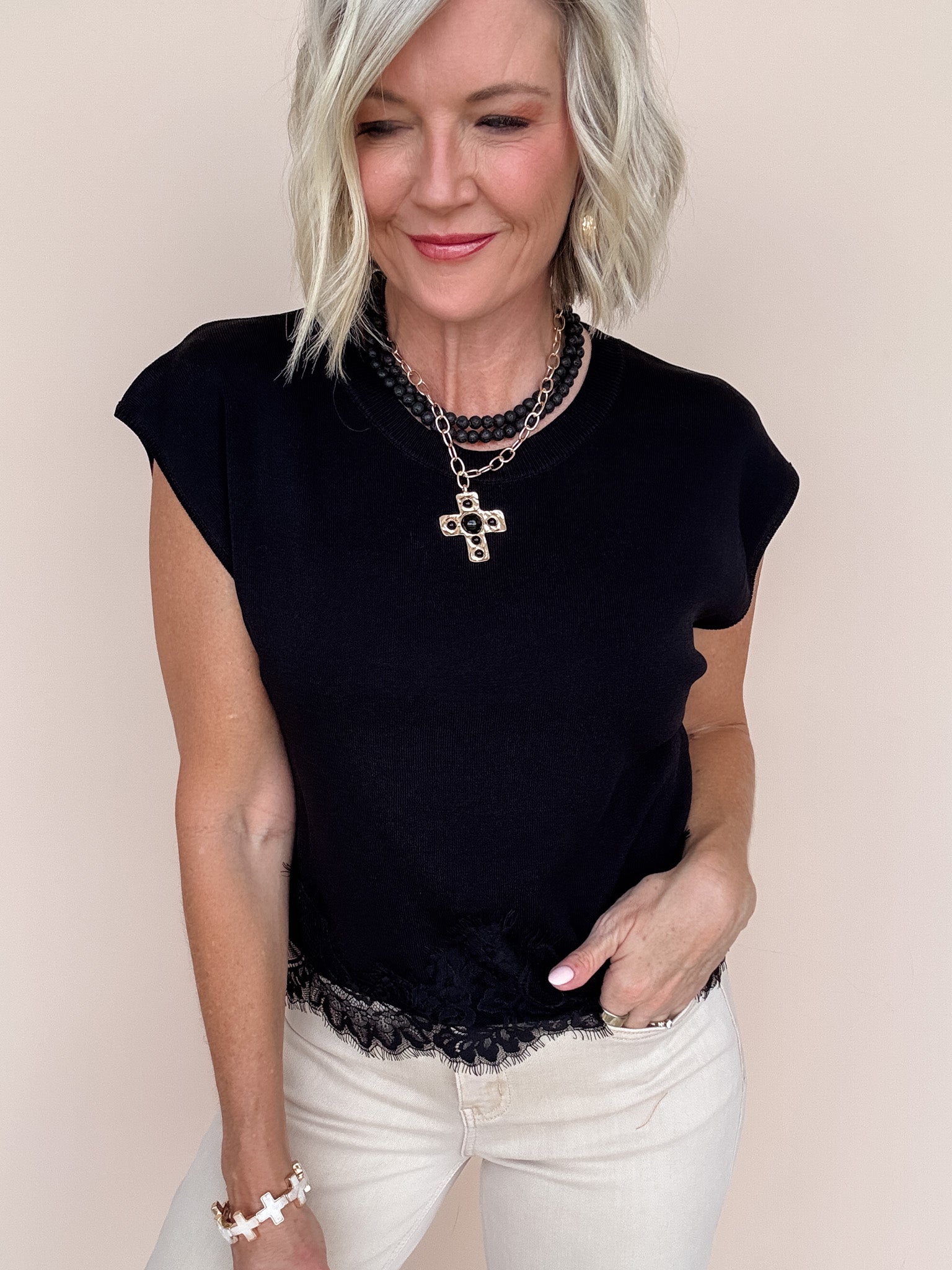 Pretty Edge Top | Black
