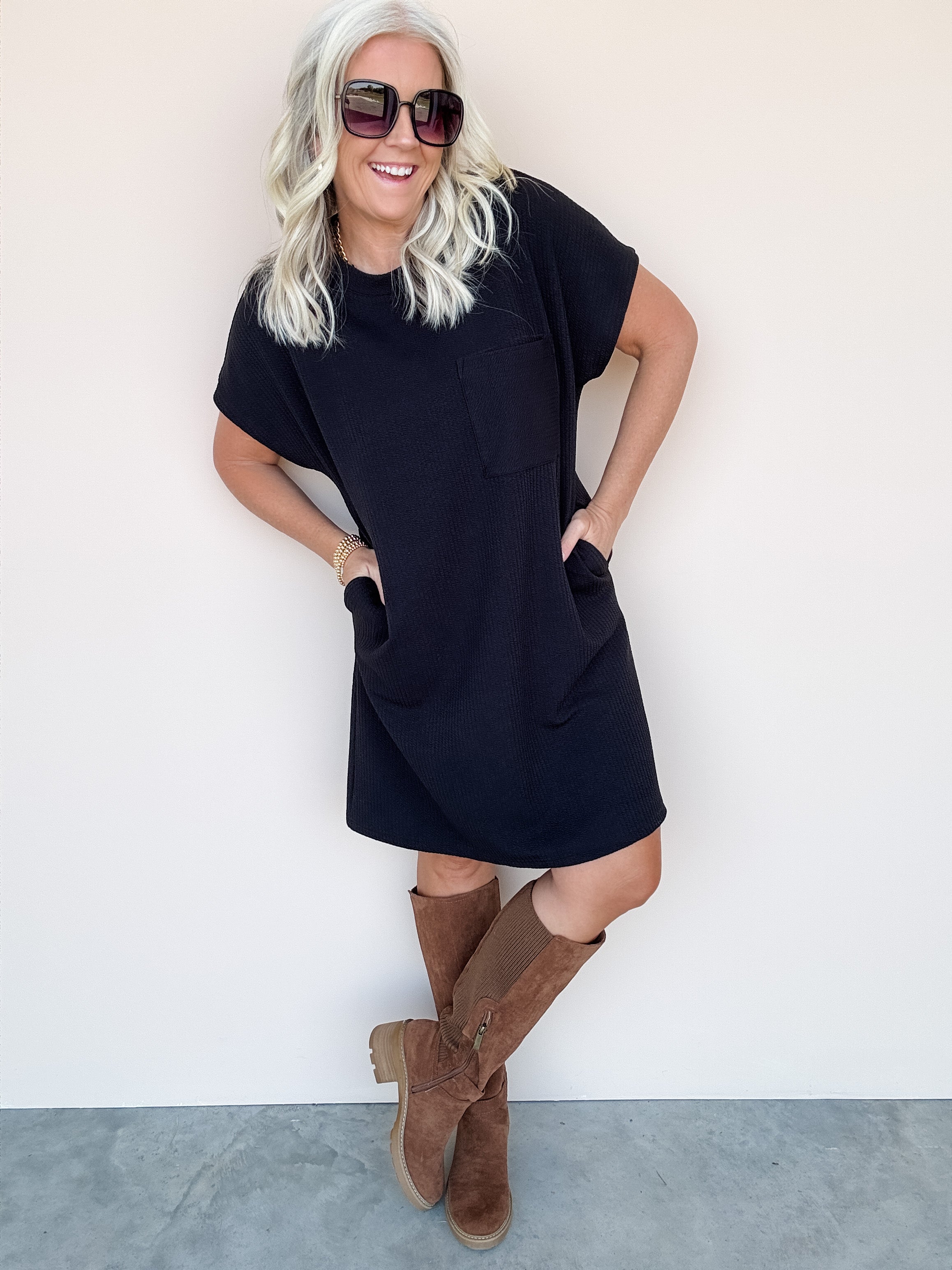 Effortless Edge Mini Dress