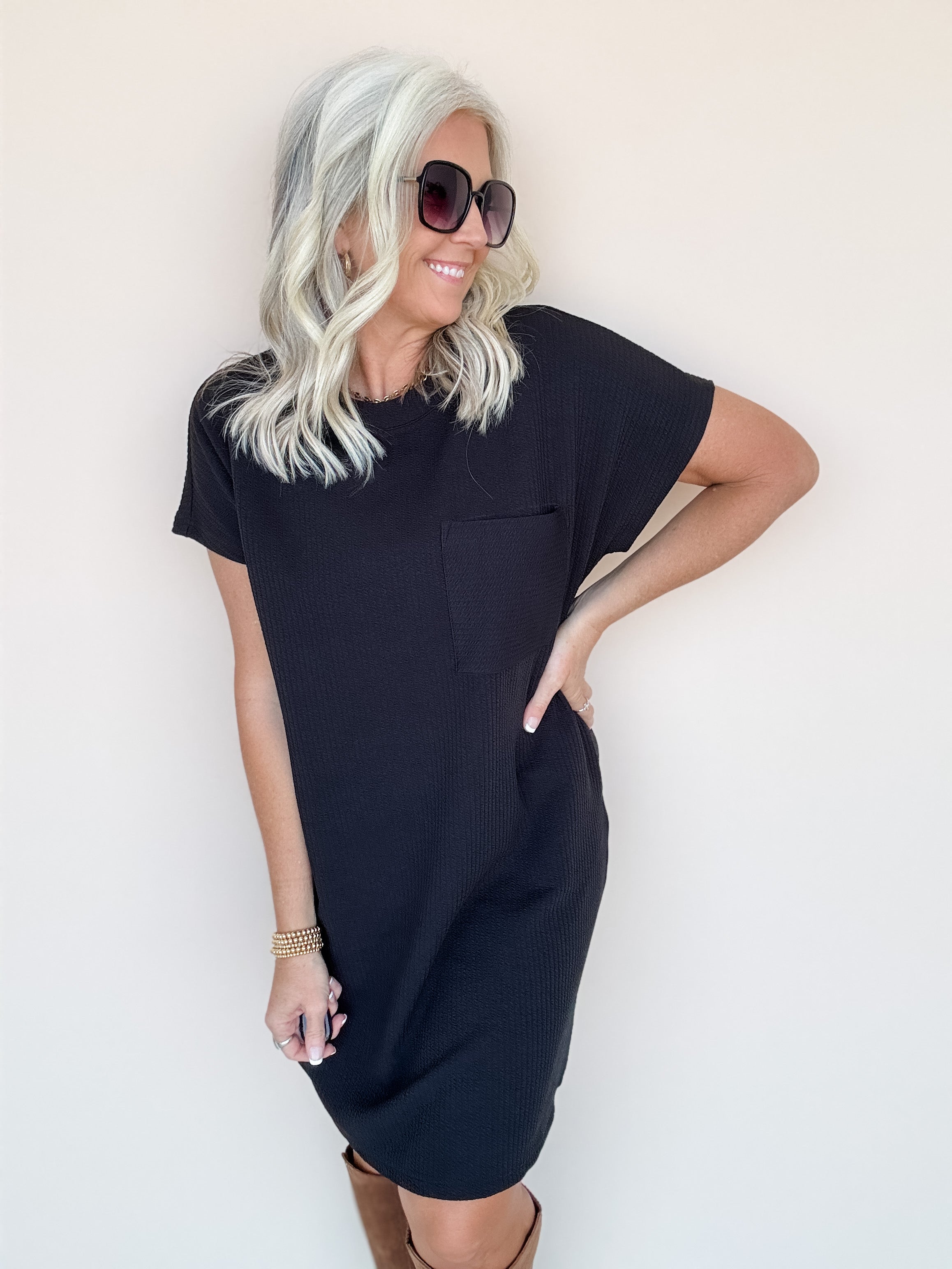 Effortless Edge Mini Dress