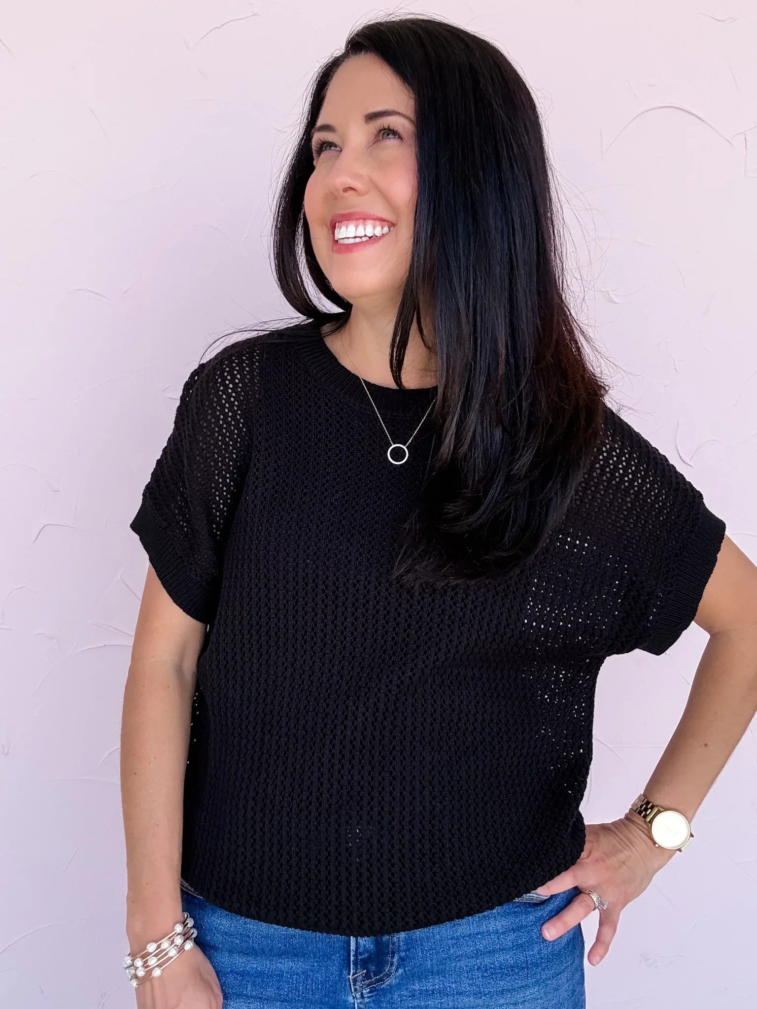 Tuscan Midnight Knit Top - 30% OFF
