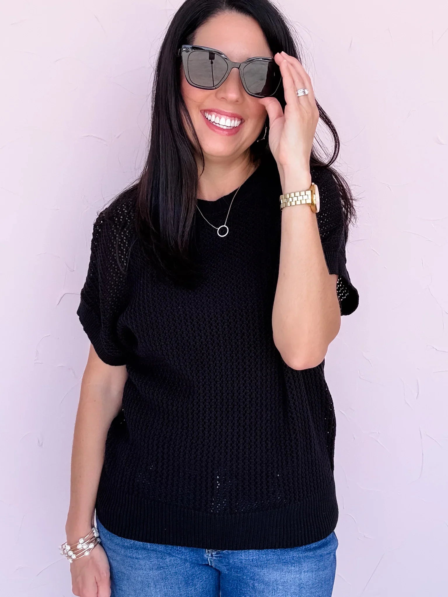 Tuscan Midnight Knit Top - 30% OFF
