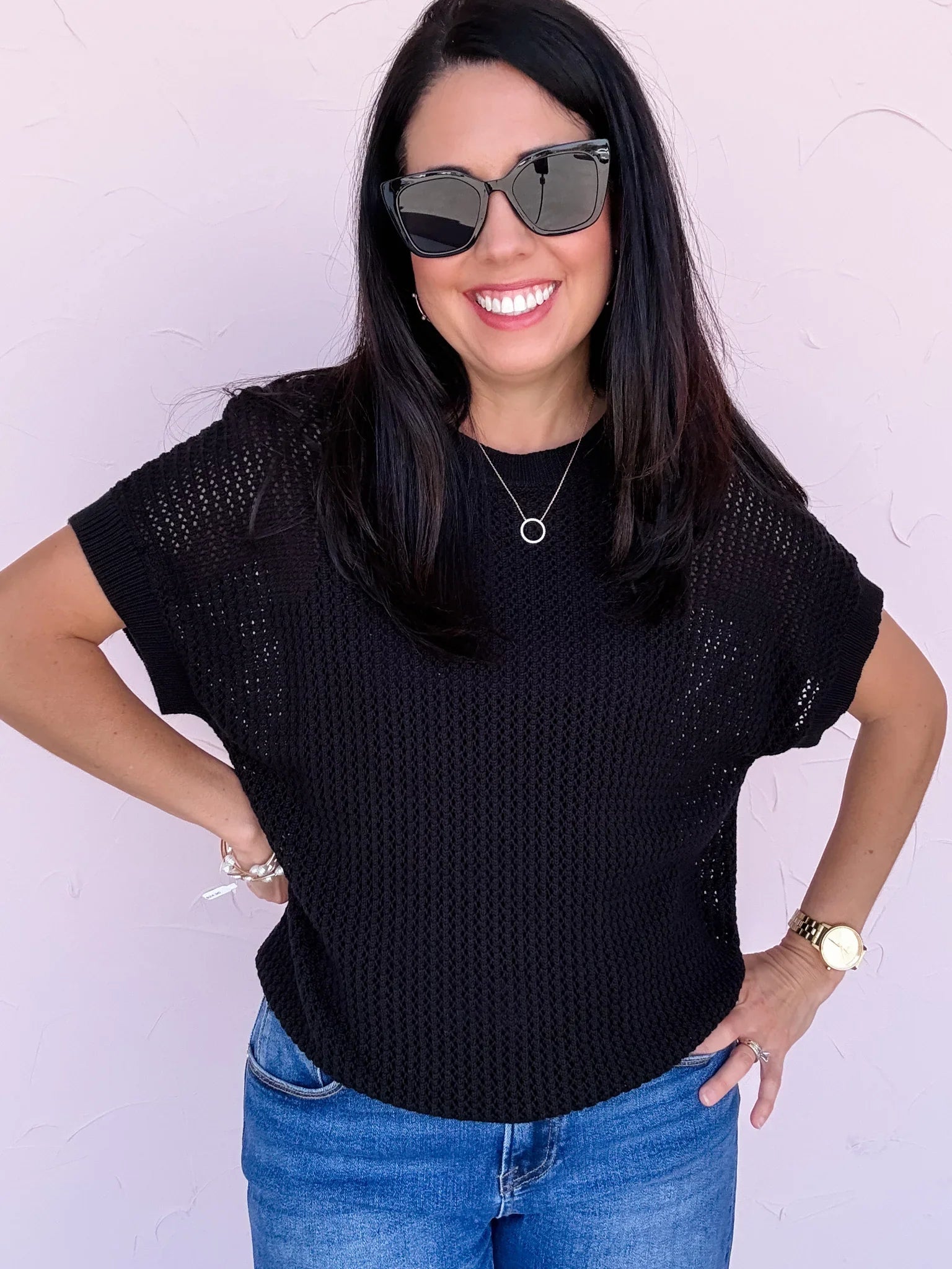 Tuscan Midnight Knit Top - 30% OFF