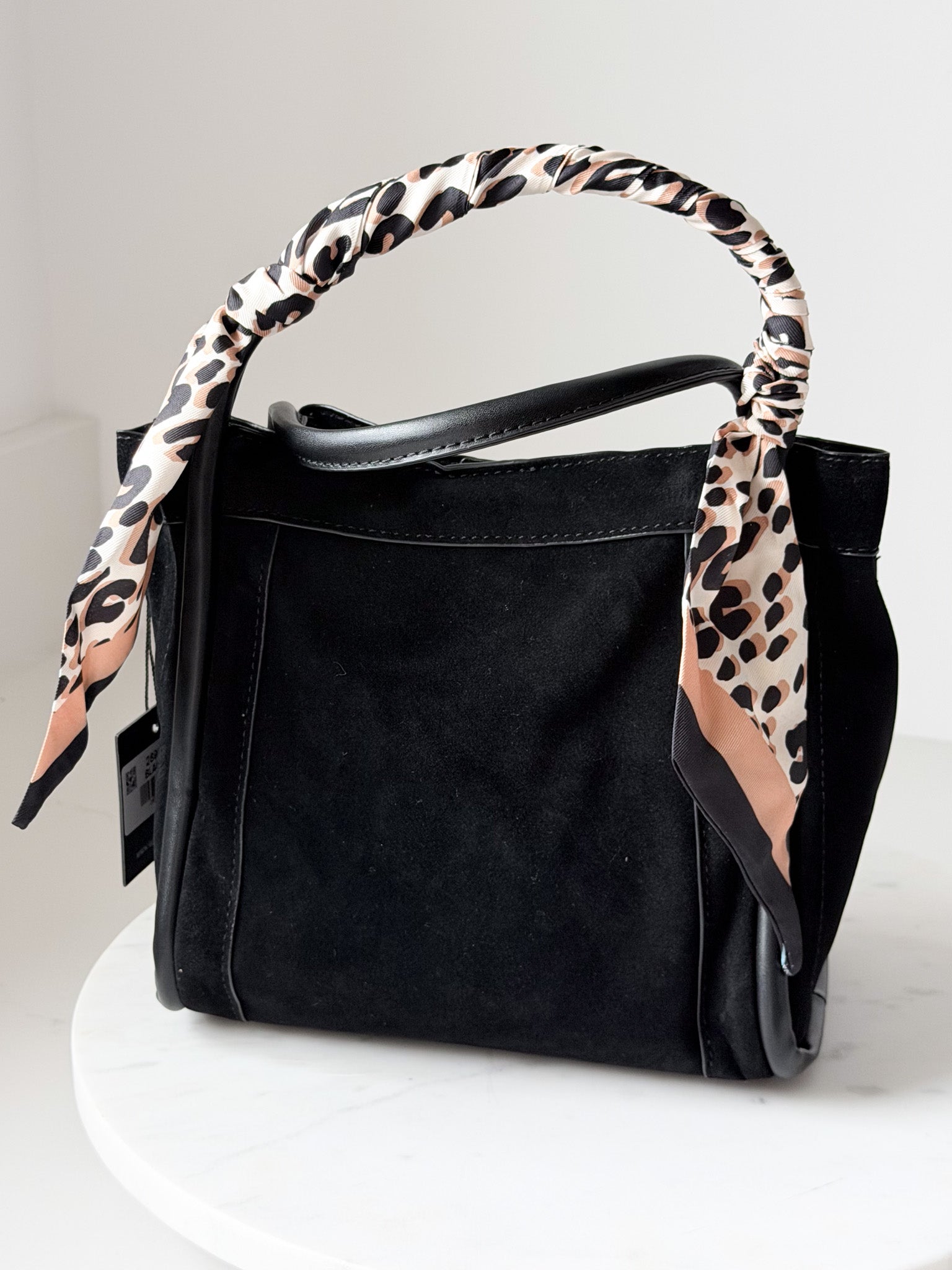 Gianna Suede Bag | Black