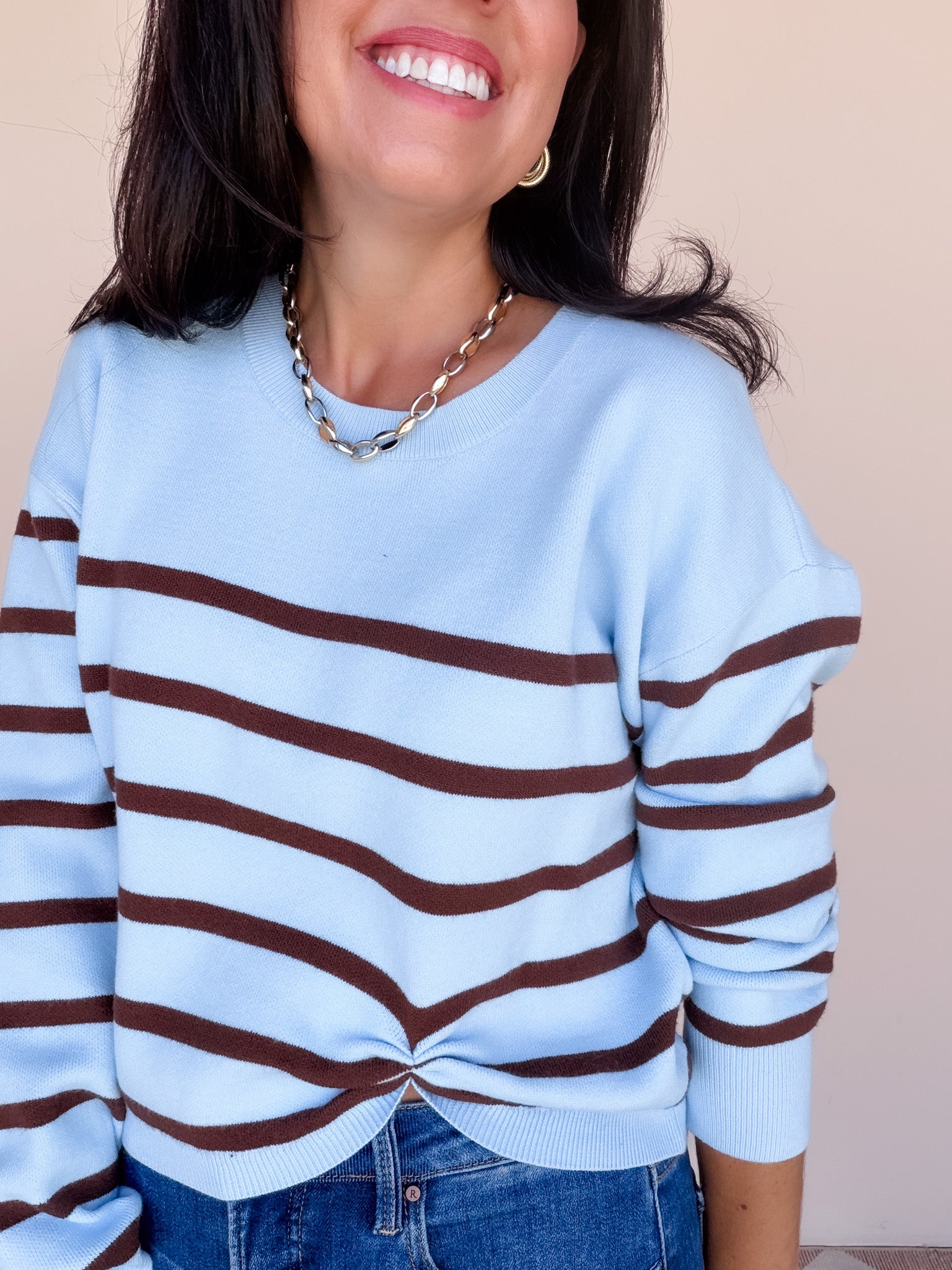 Blue by You Knit Top