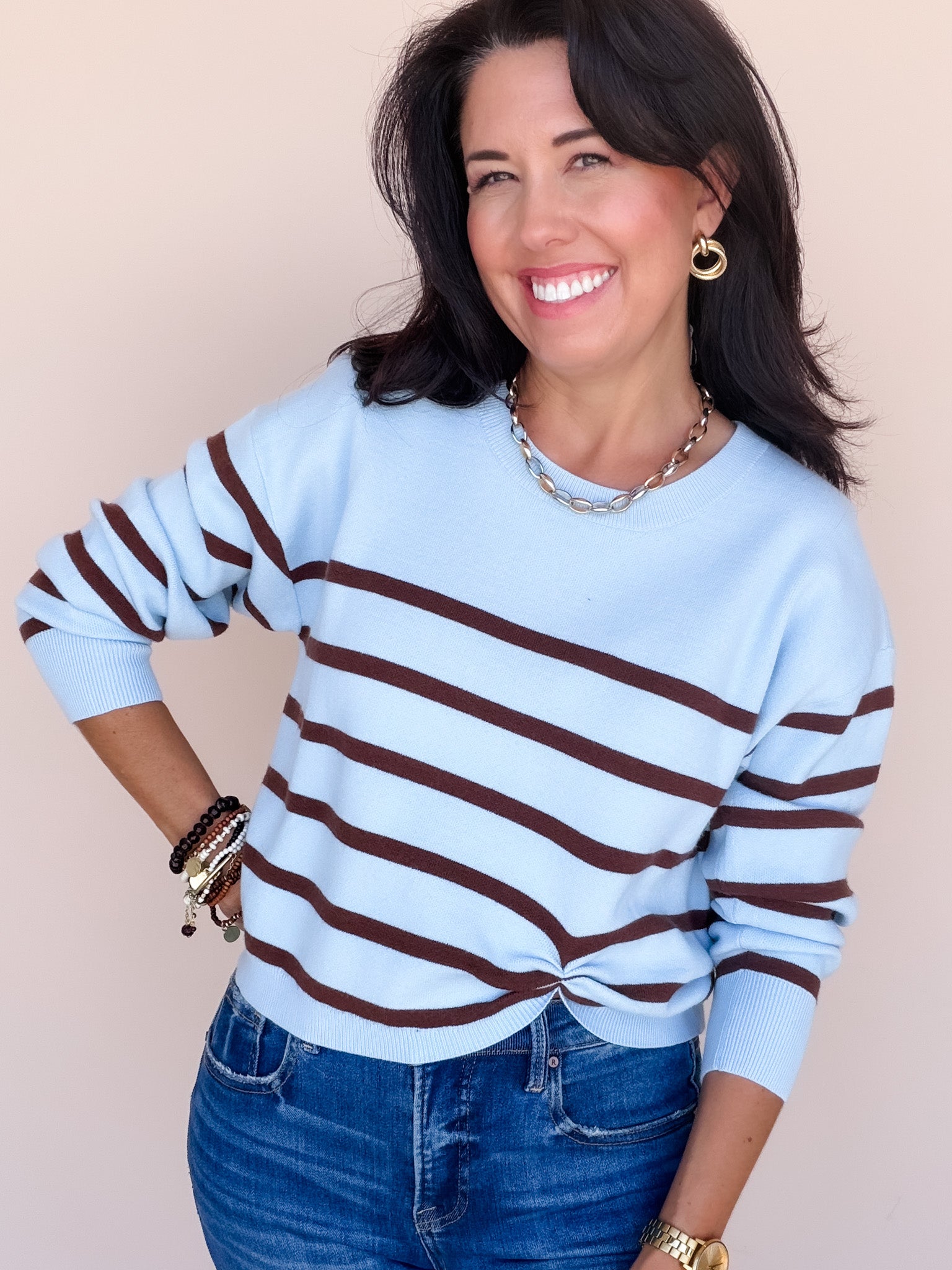 Blue by You Knit Top