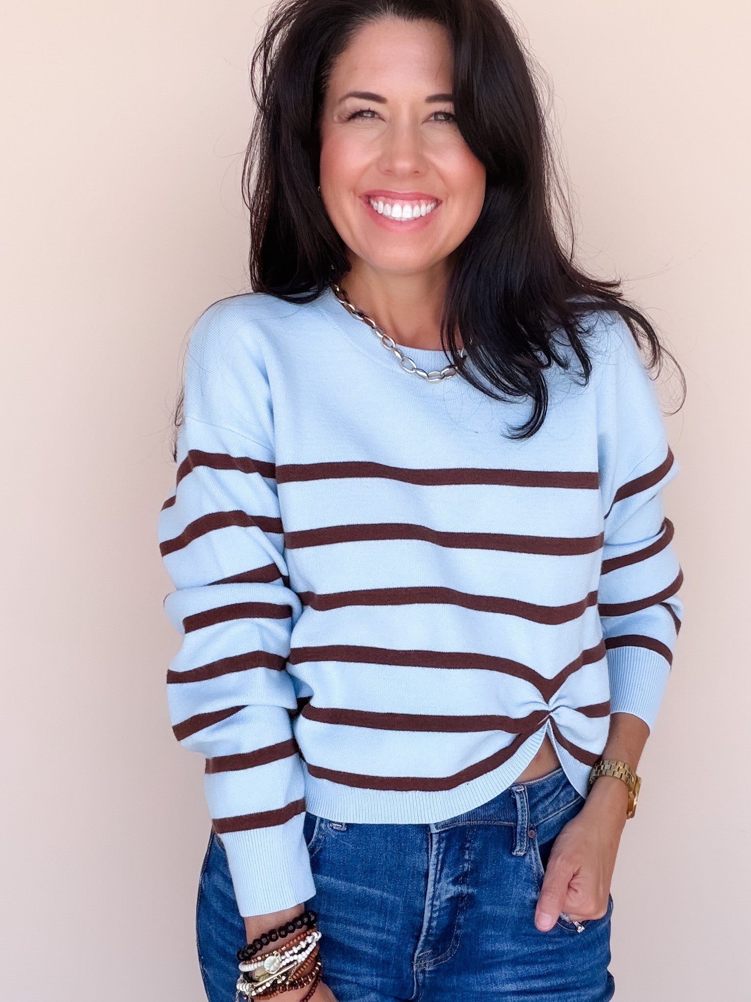 Blue by You Knit Top