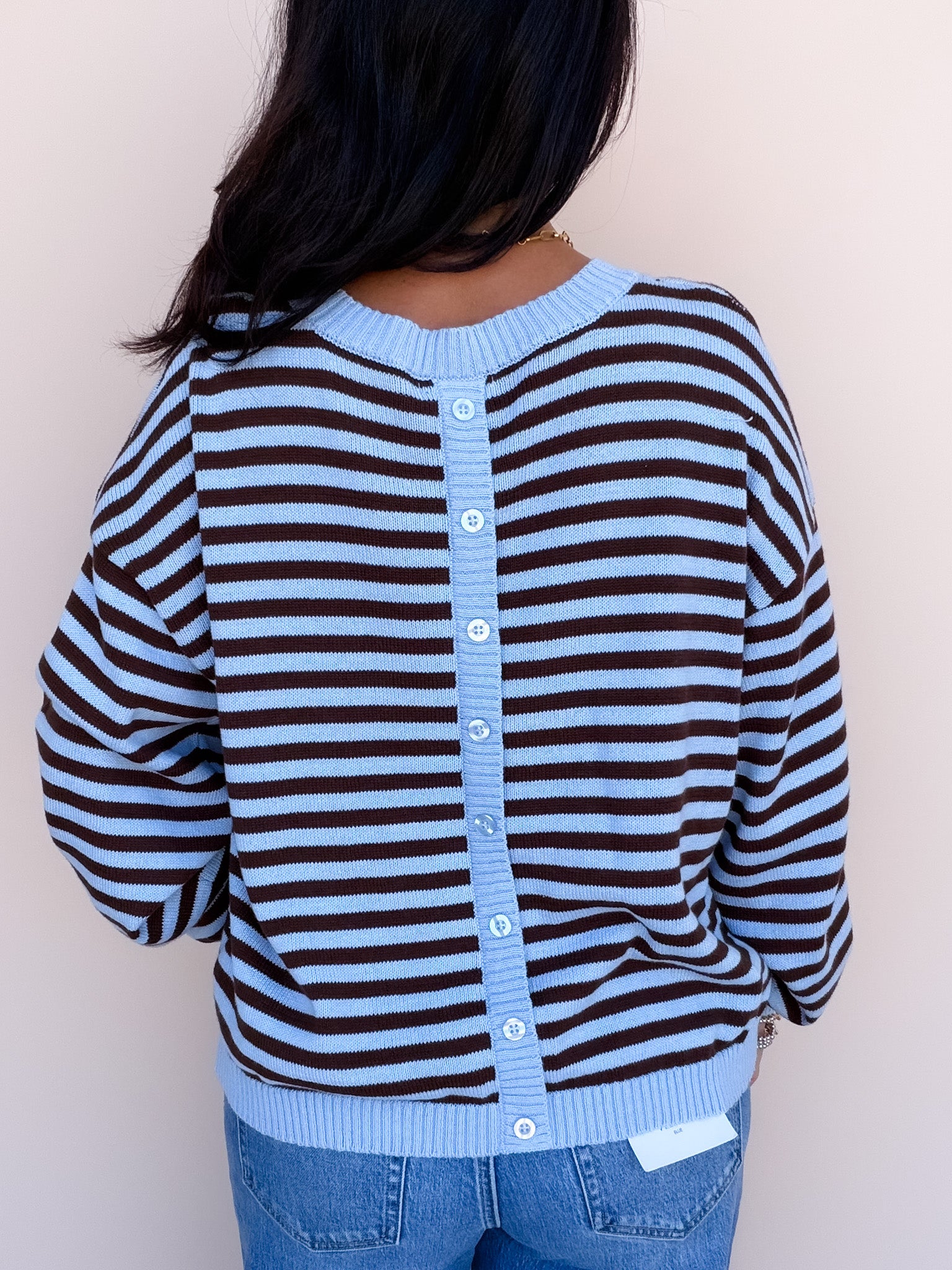 Back Story Sweater | Light Blue