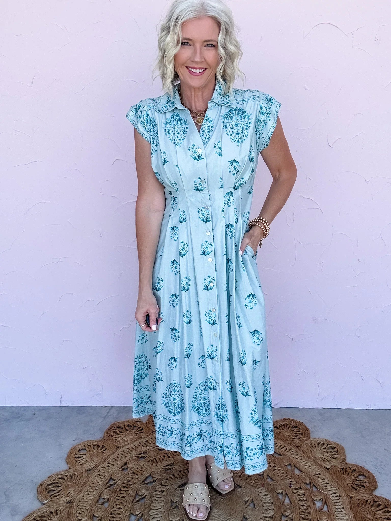 Frio River Floral Dress