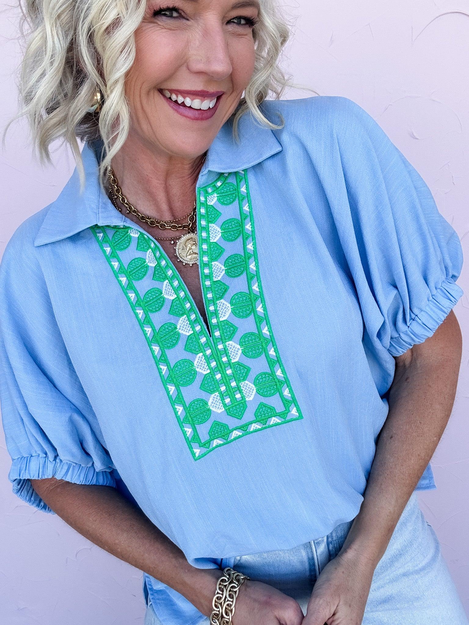 Santa Cruz Stitch Top