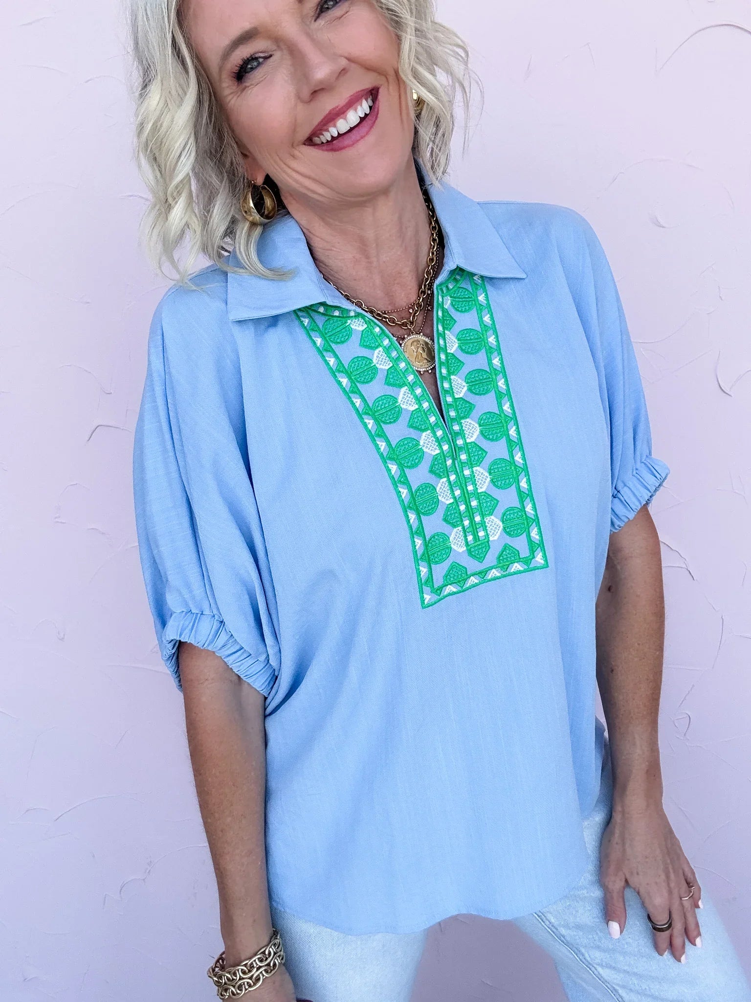 Santa Cruz Stitch Top