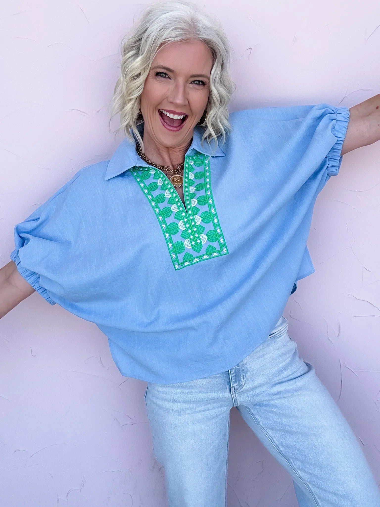 Santa Cruz Stitch Top