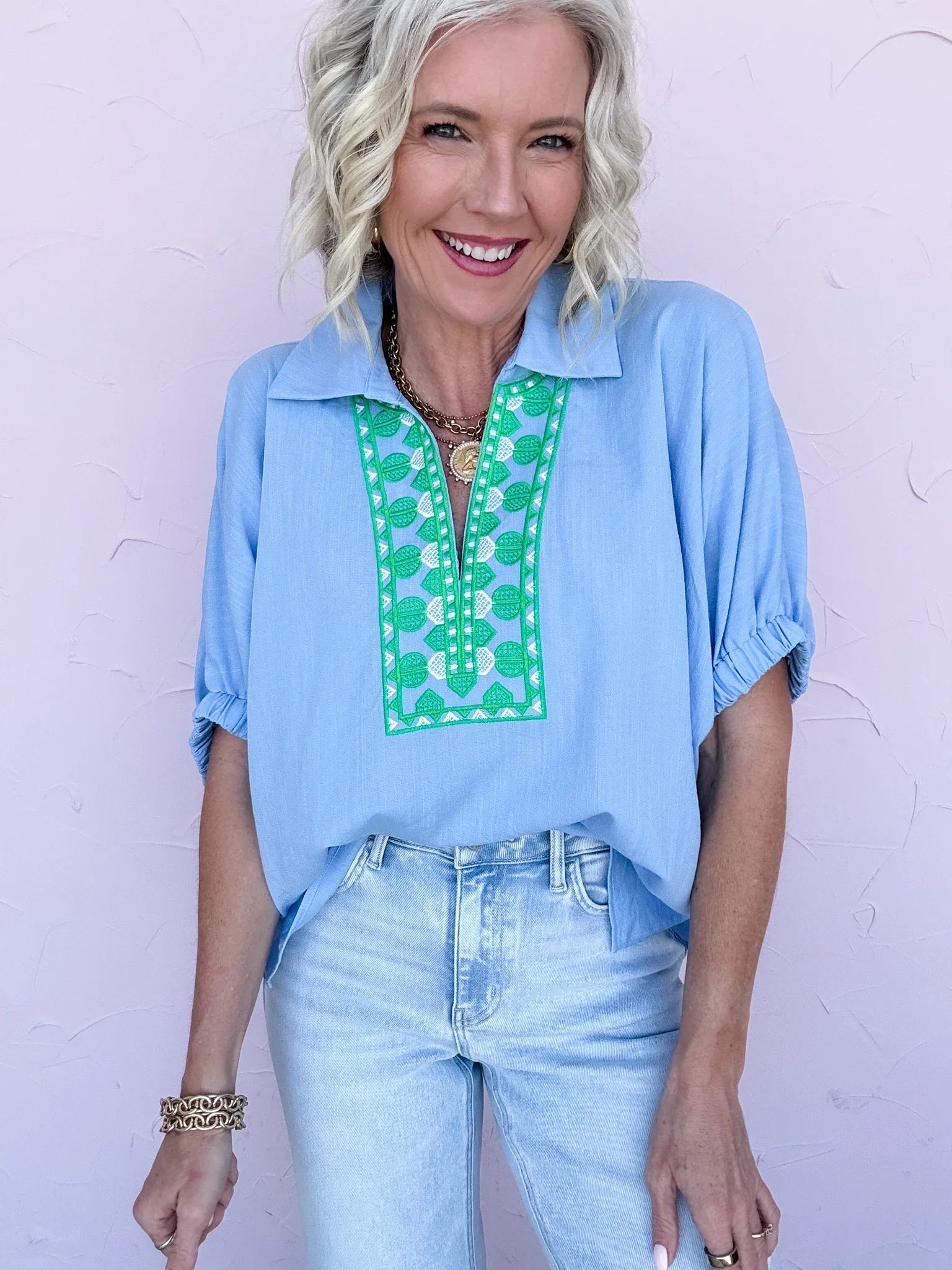 Santa Cruz Stitch Top