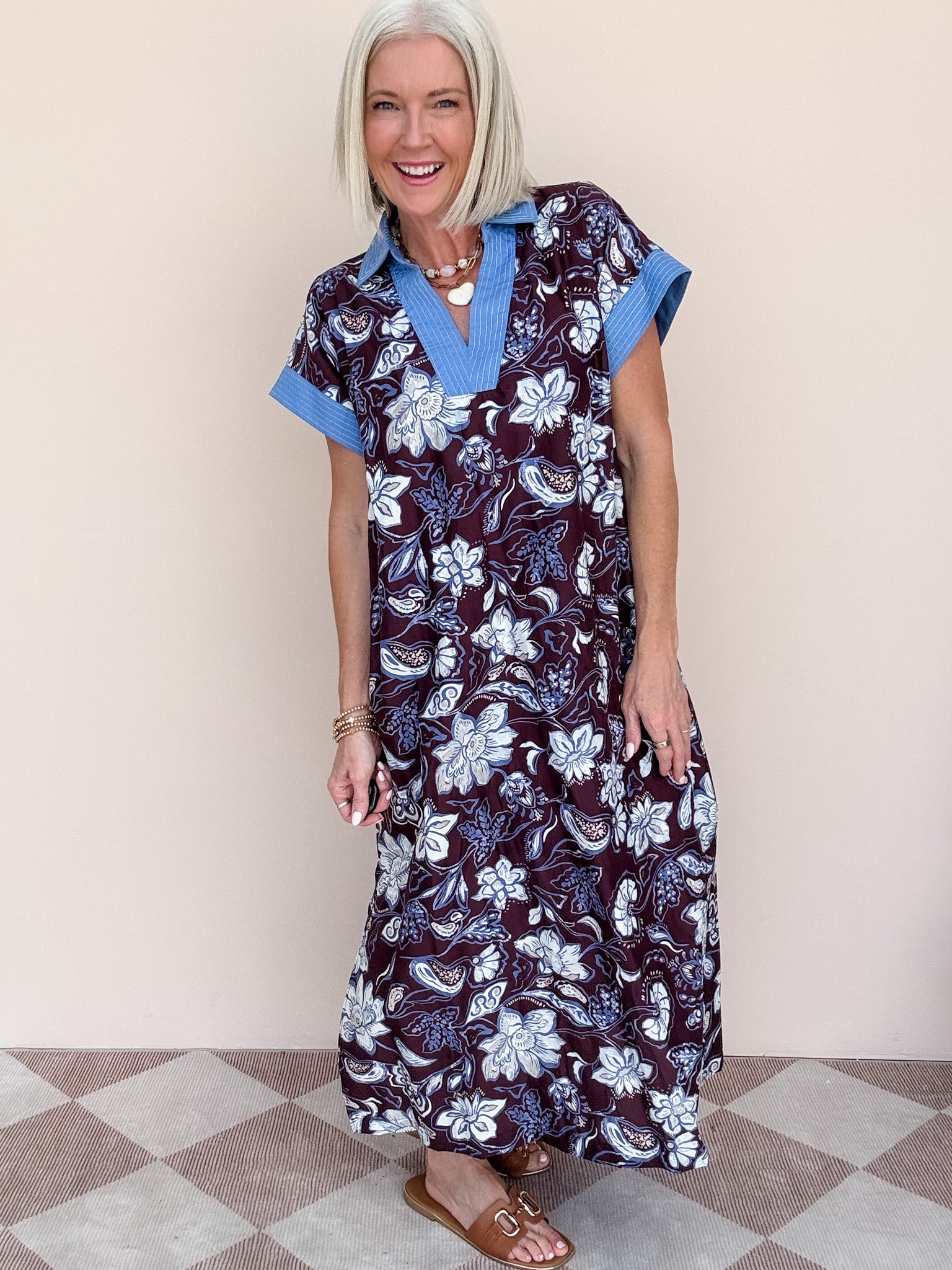 Rose Royale Dress | Eggplant