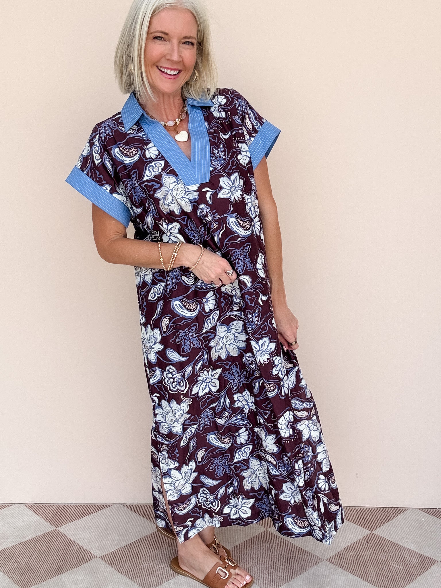 Rose Royale Dress | Eggplant