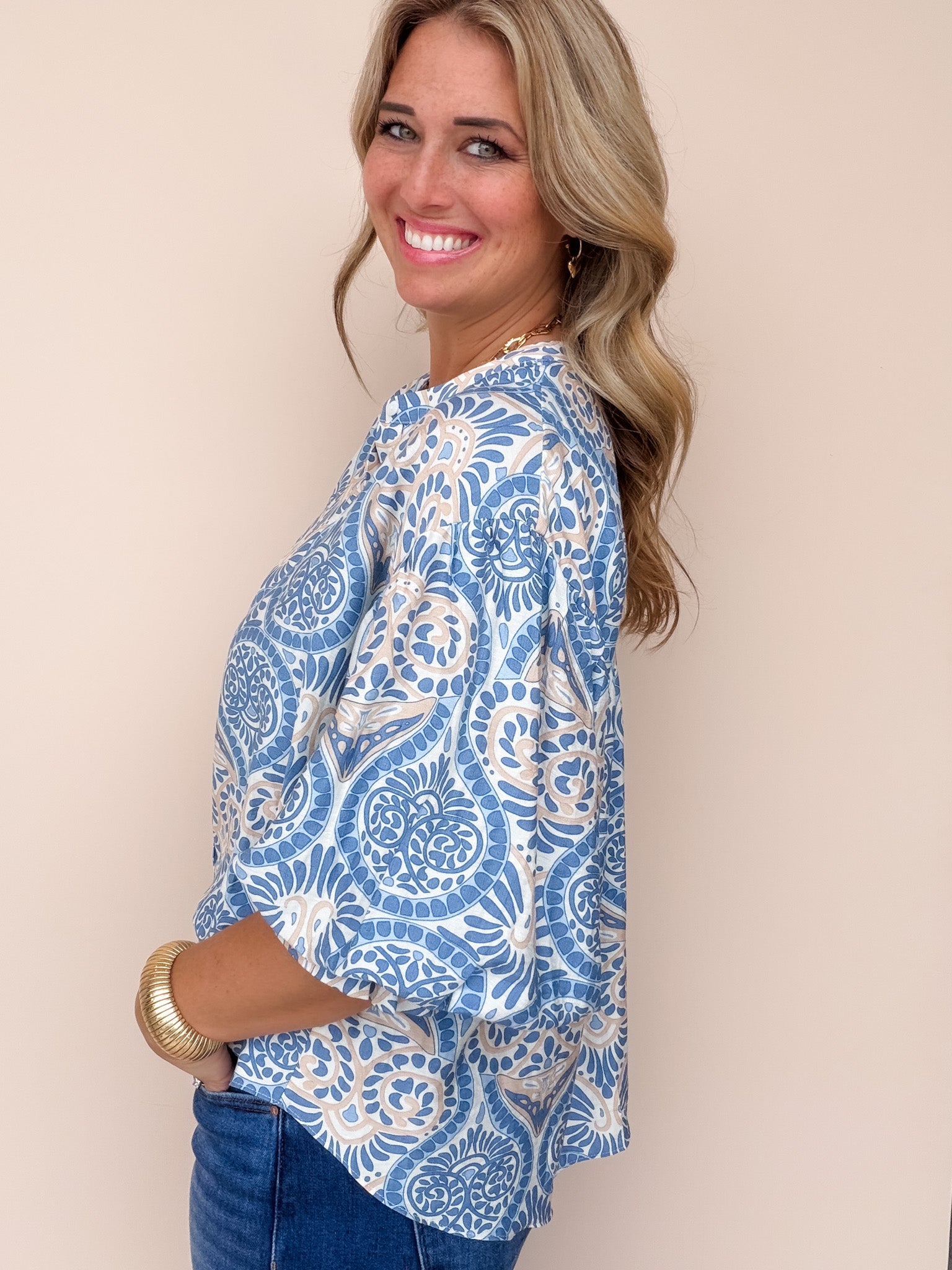 Portofino Paisley Top
