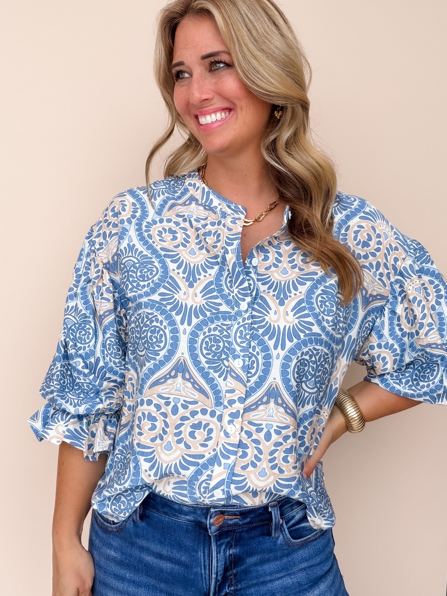 Portofino Paisley Top