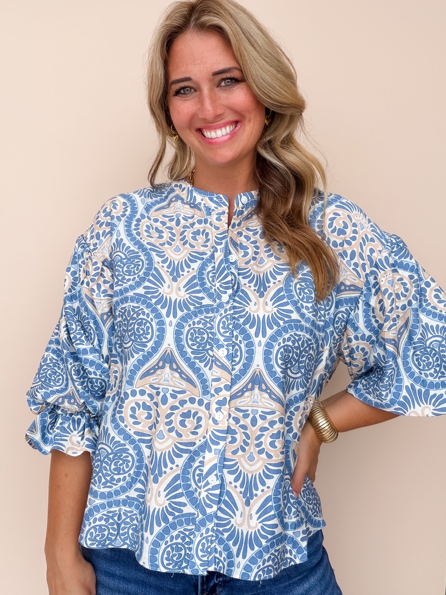 Portofino Paisley Top