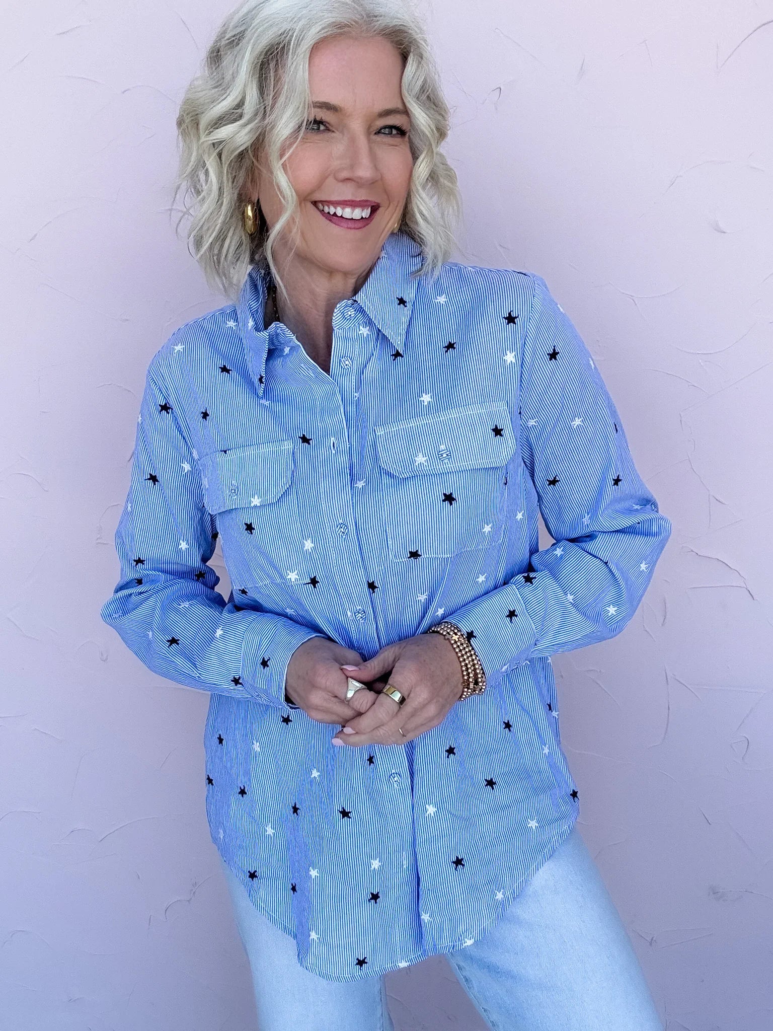 Star Studded Button Down