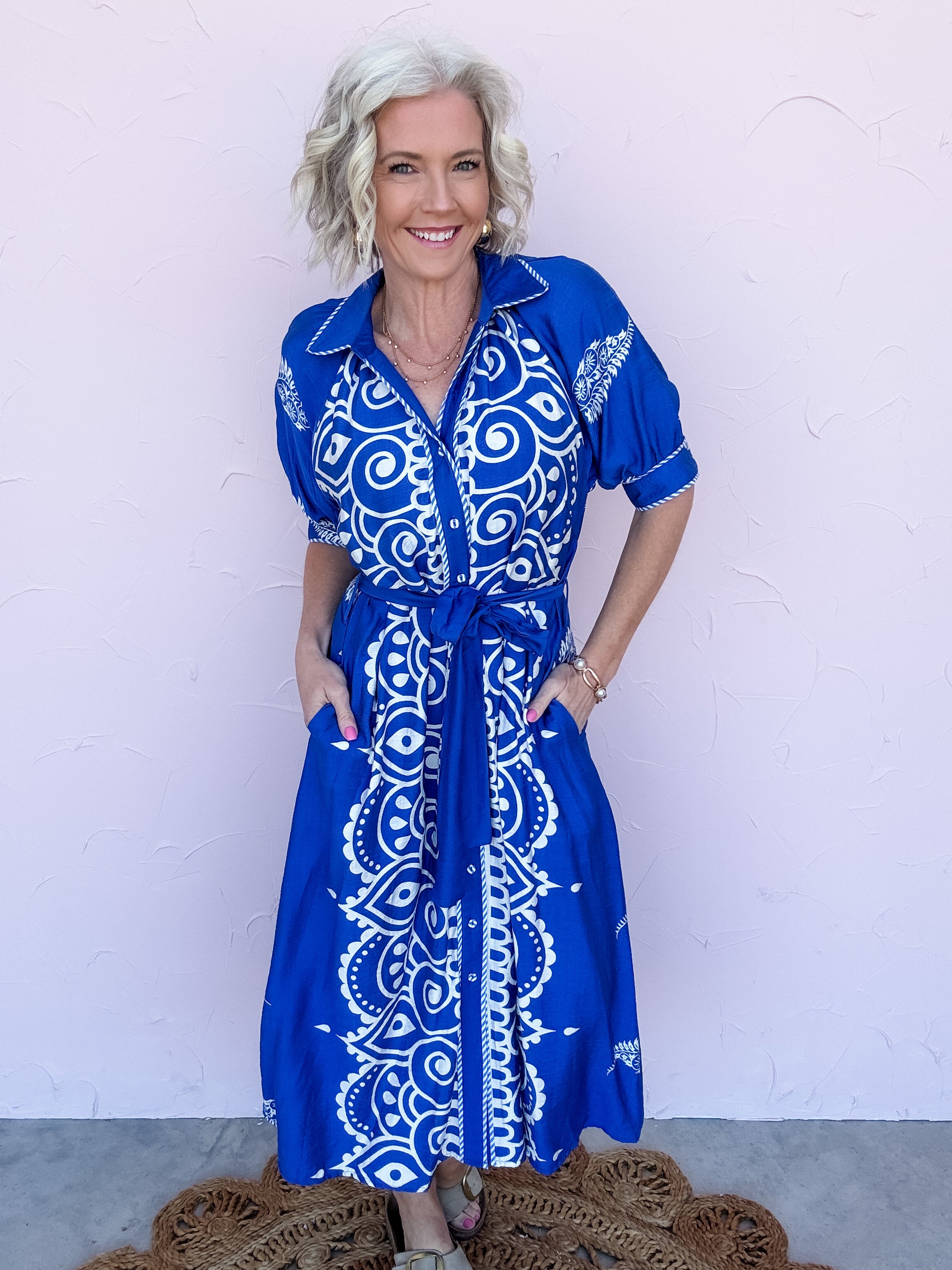 Blue Mosaic Dress