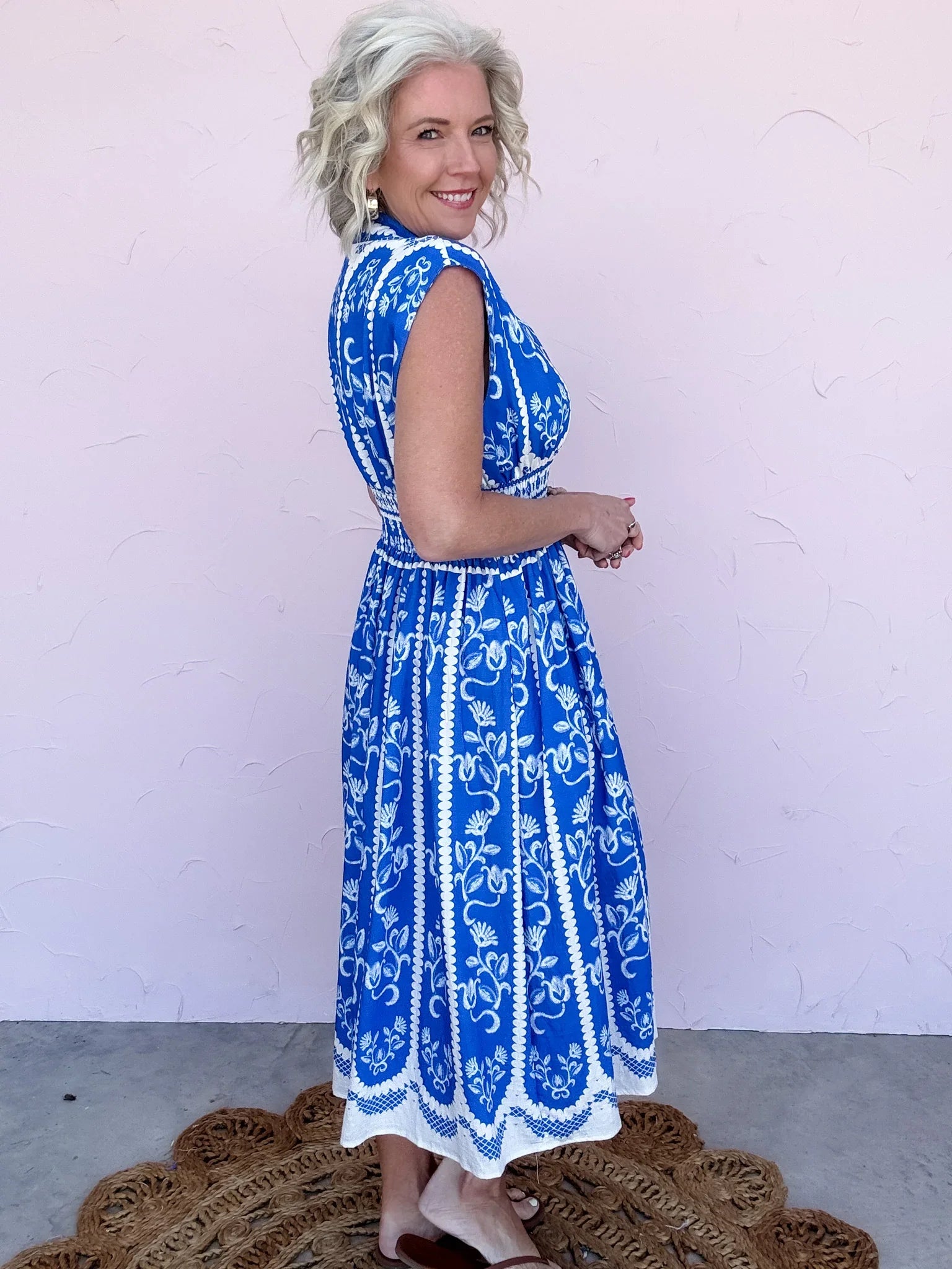 Porcelain Tide Dress - 30% Off