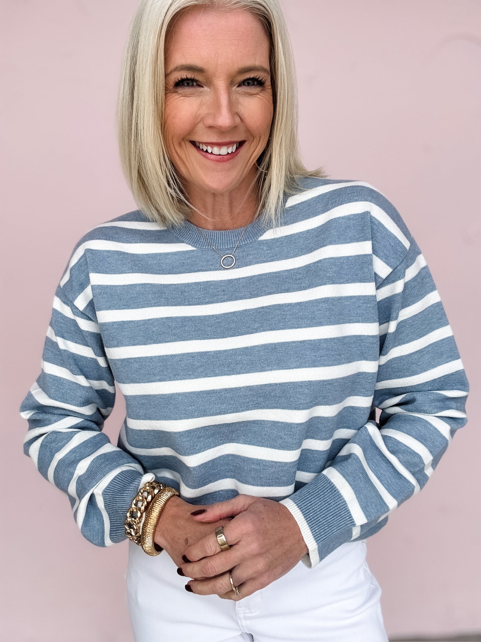 Ease Into It Stripe Pullover