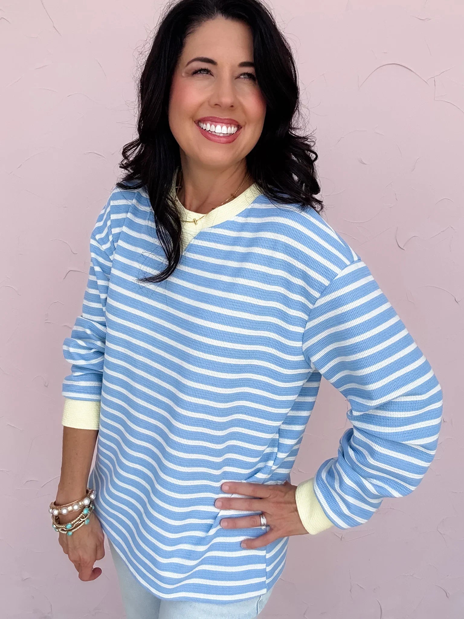 Delray Stripe Pullover