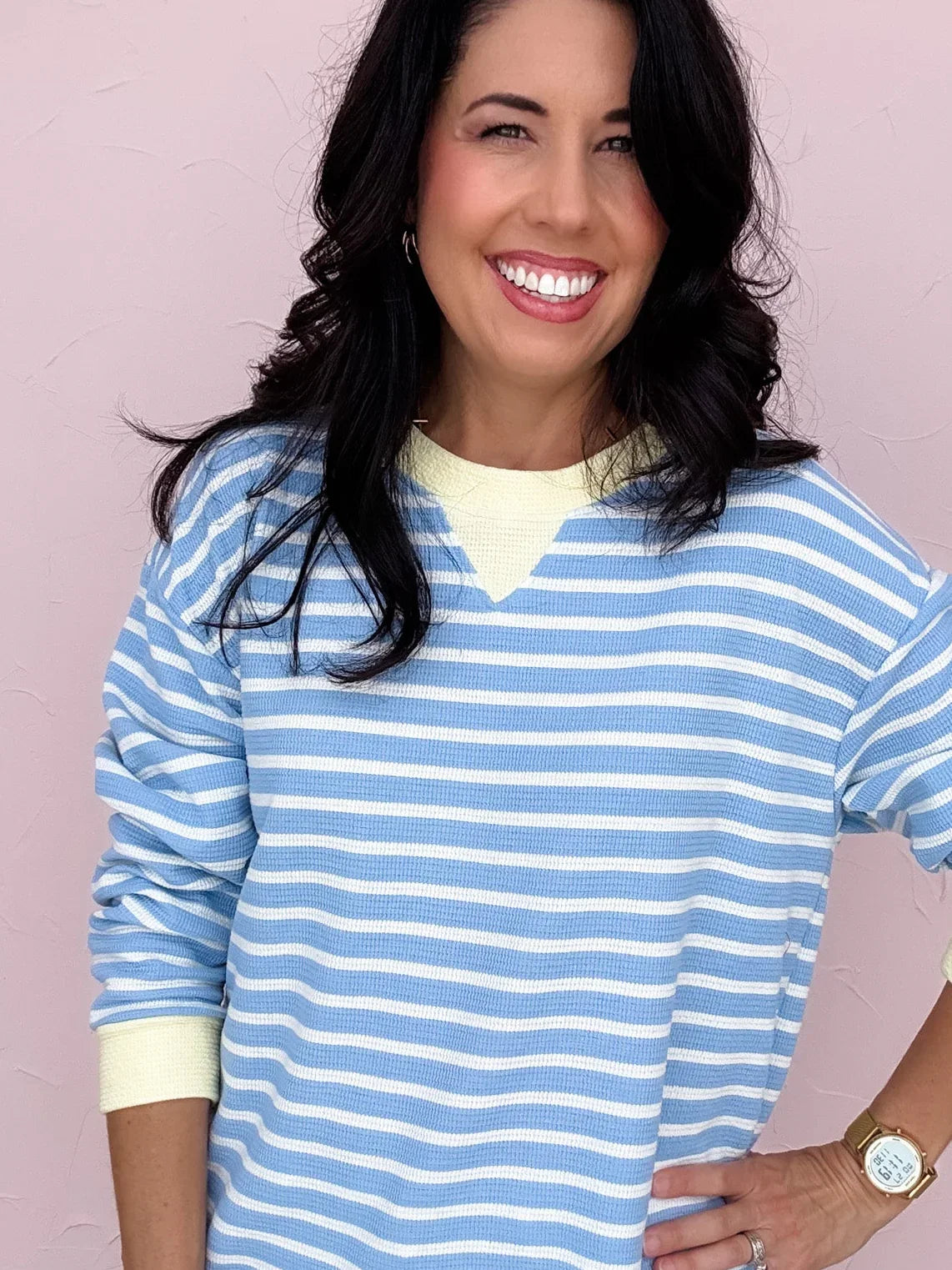 Delray Stripe Pullover