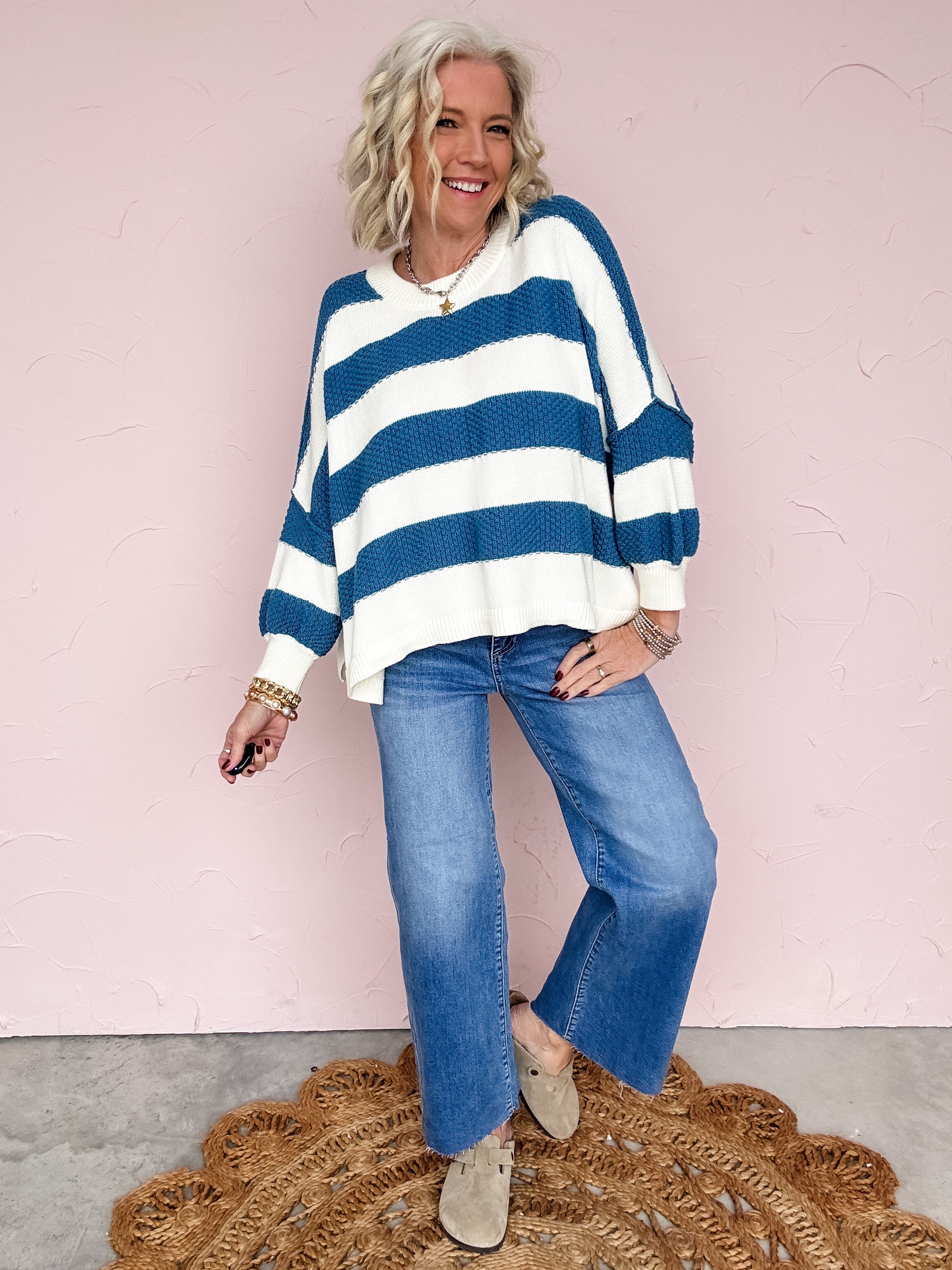 Bluebird Stripe Sweater