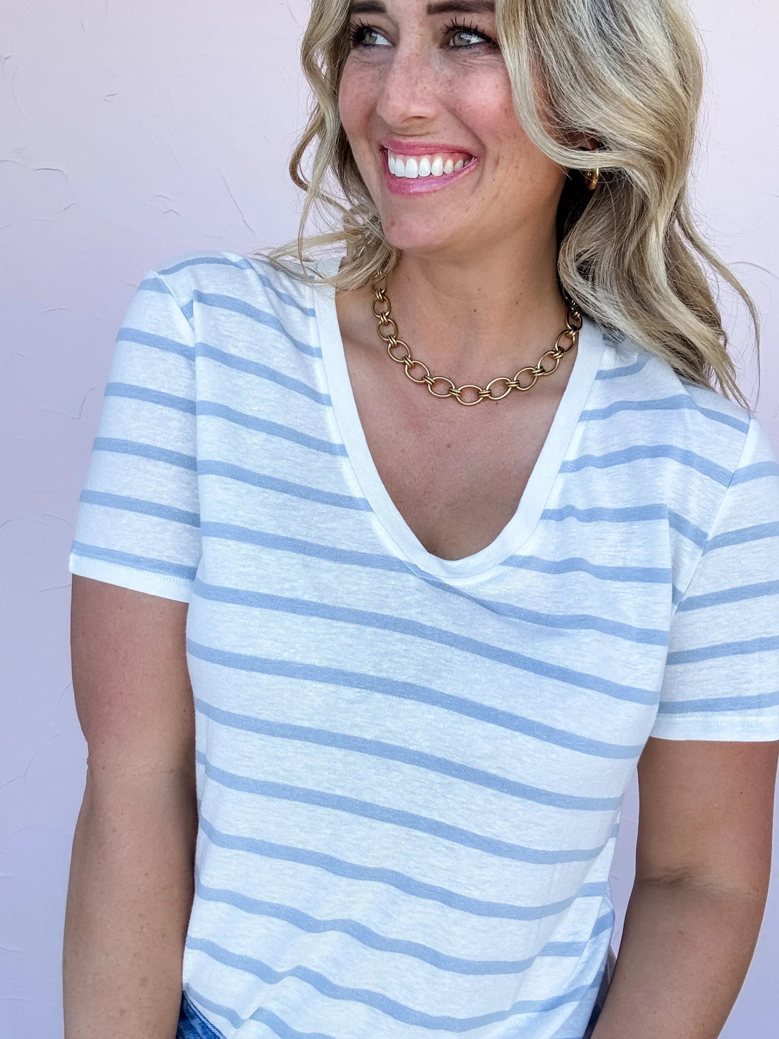 Marlow Stripe Tee- 30% OFF