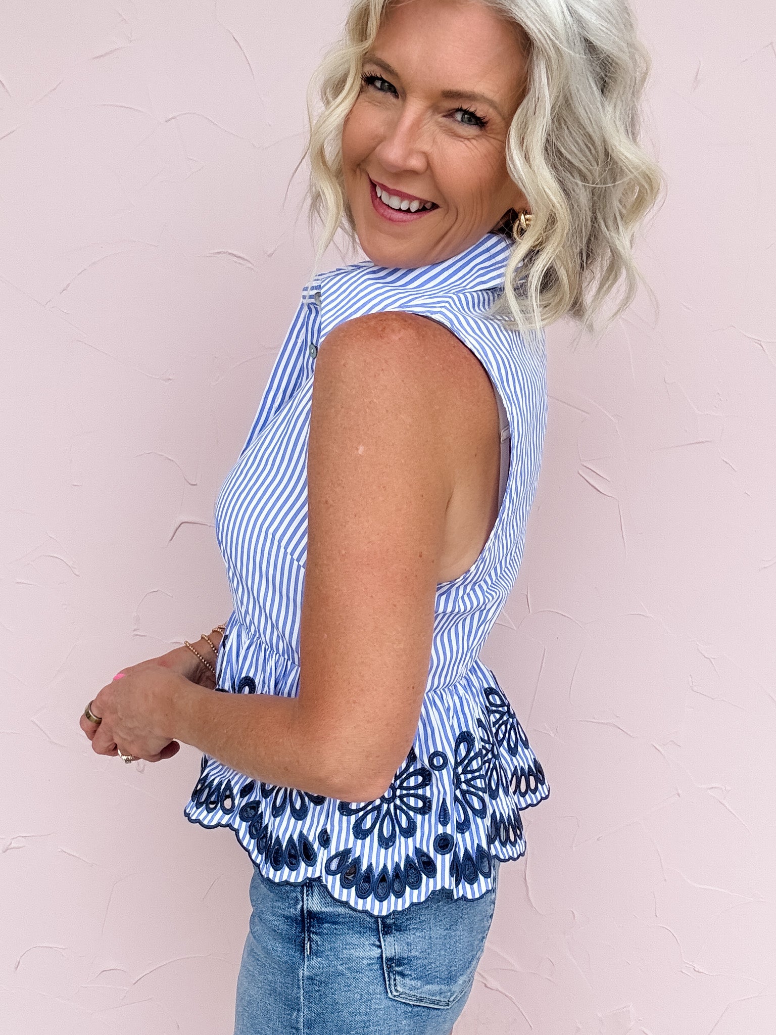 Match Point Stripe Top