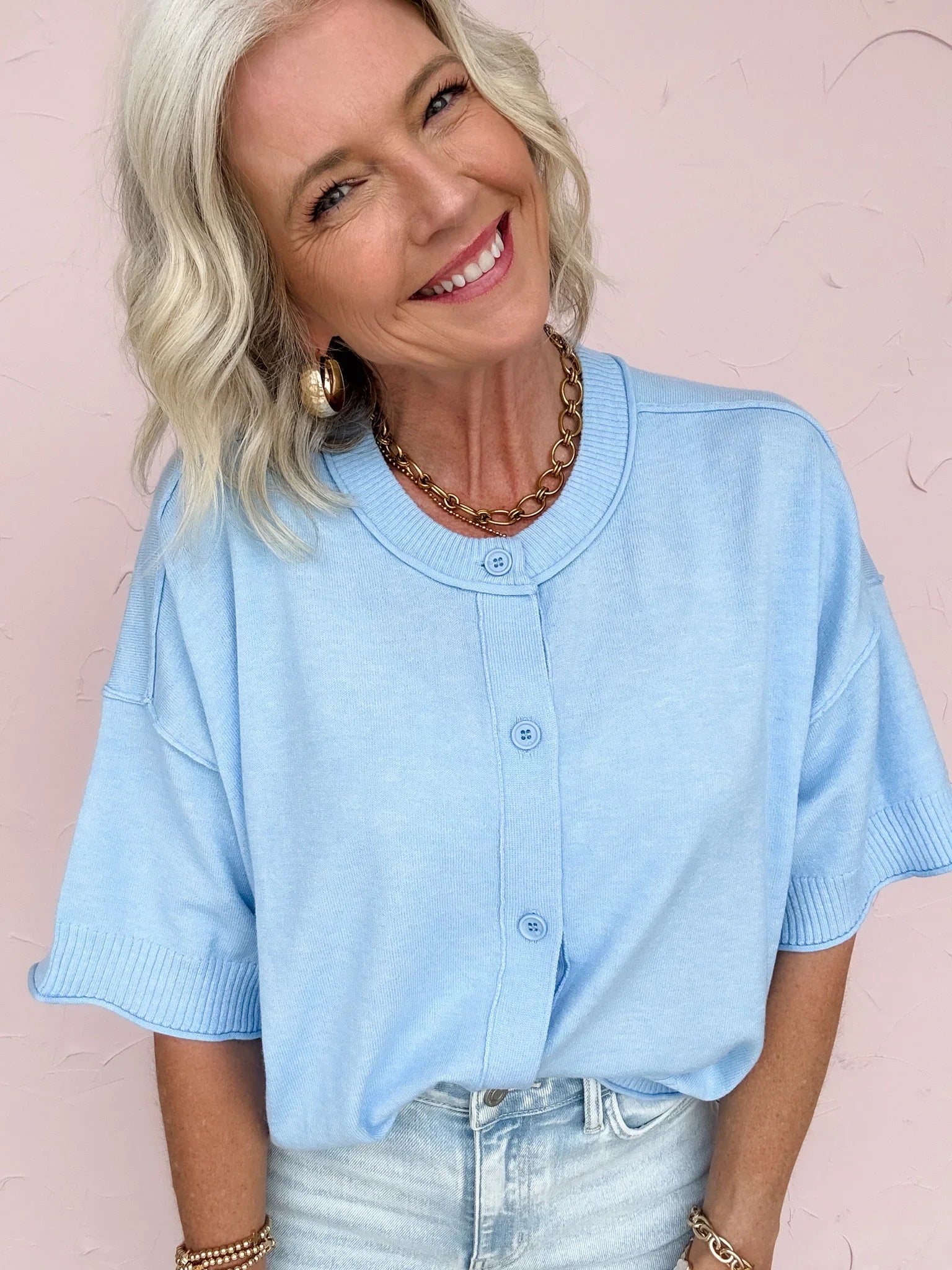 Kaia Soft Button Cardigan