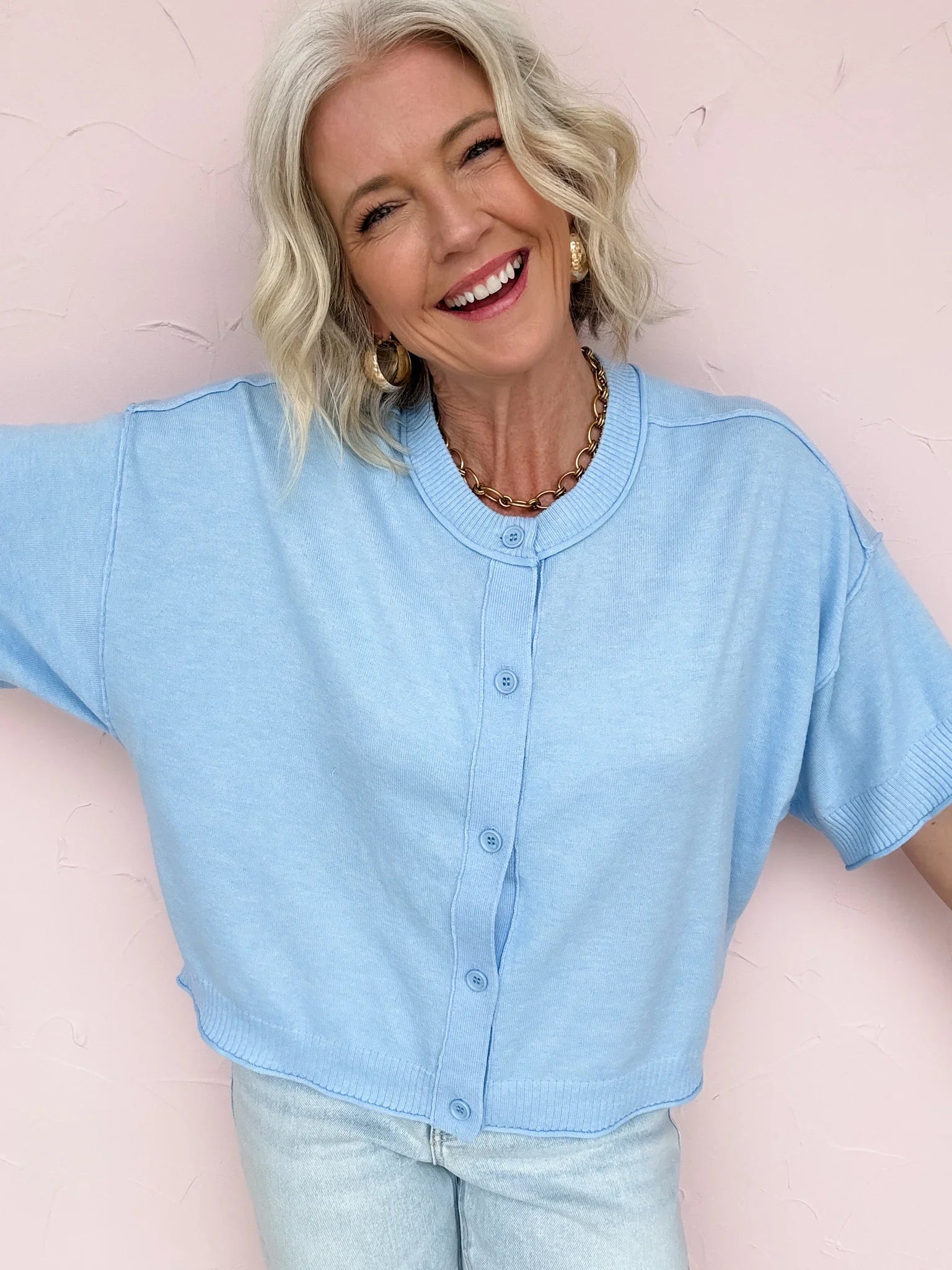 Kaia Soft Button Cardigan
