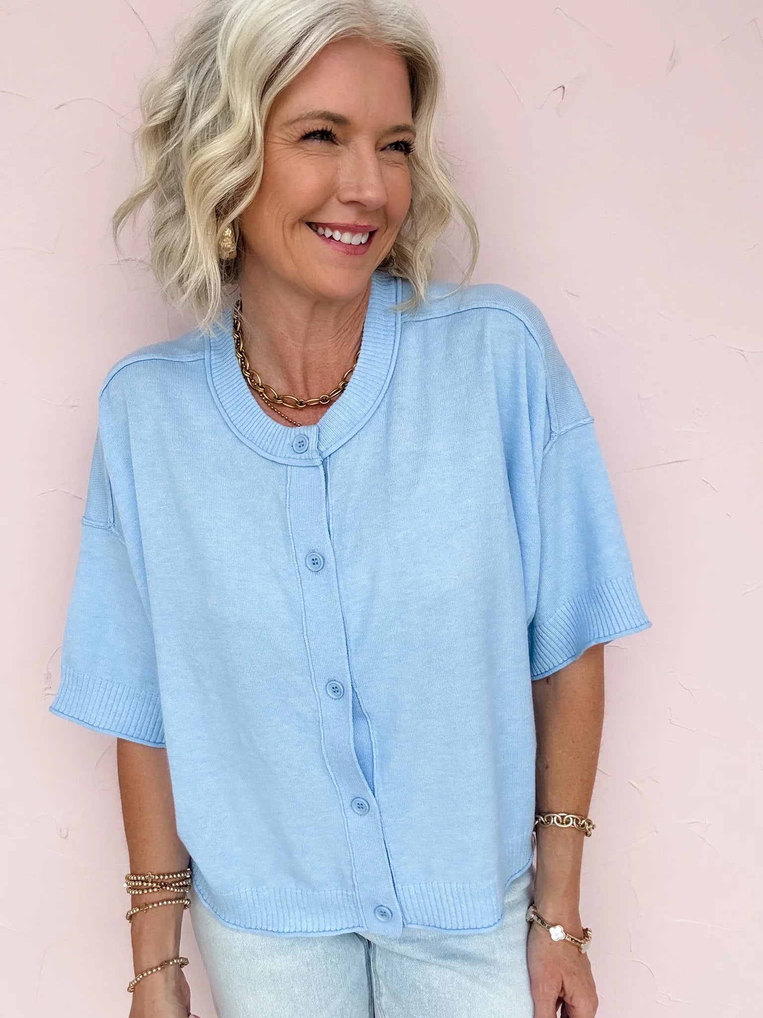 Kaia Soft Button Cardigan